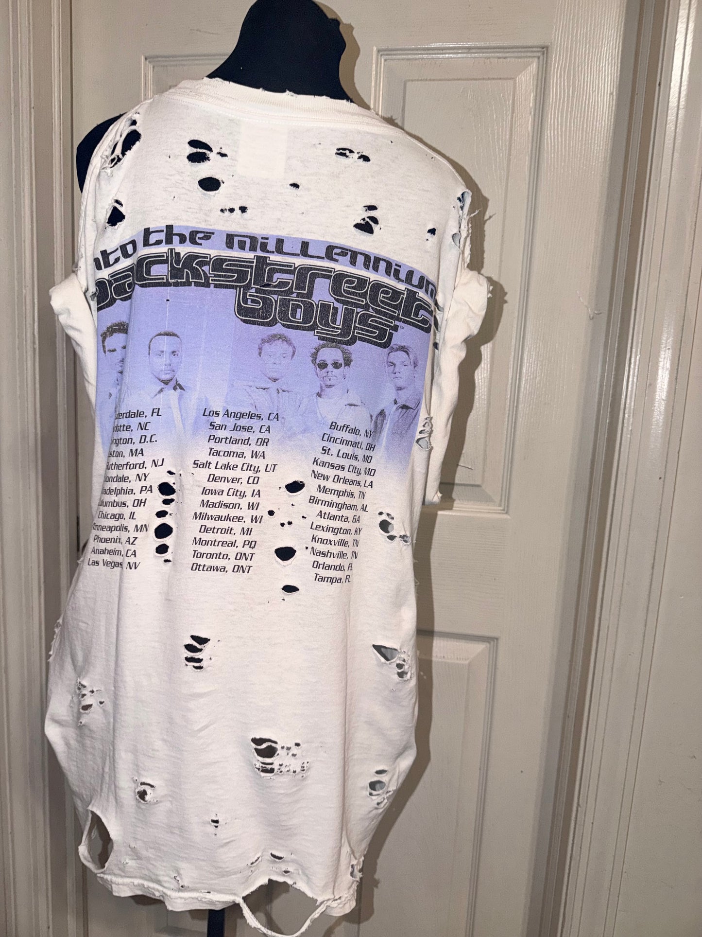 Backstreet Boys Vintage Double Sided Distressed Tee (as is)