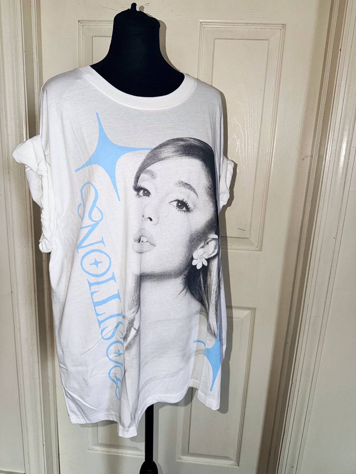 Ariana Grande Oversized Distressed Tee