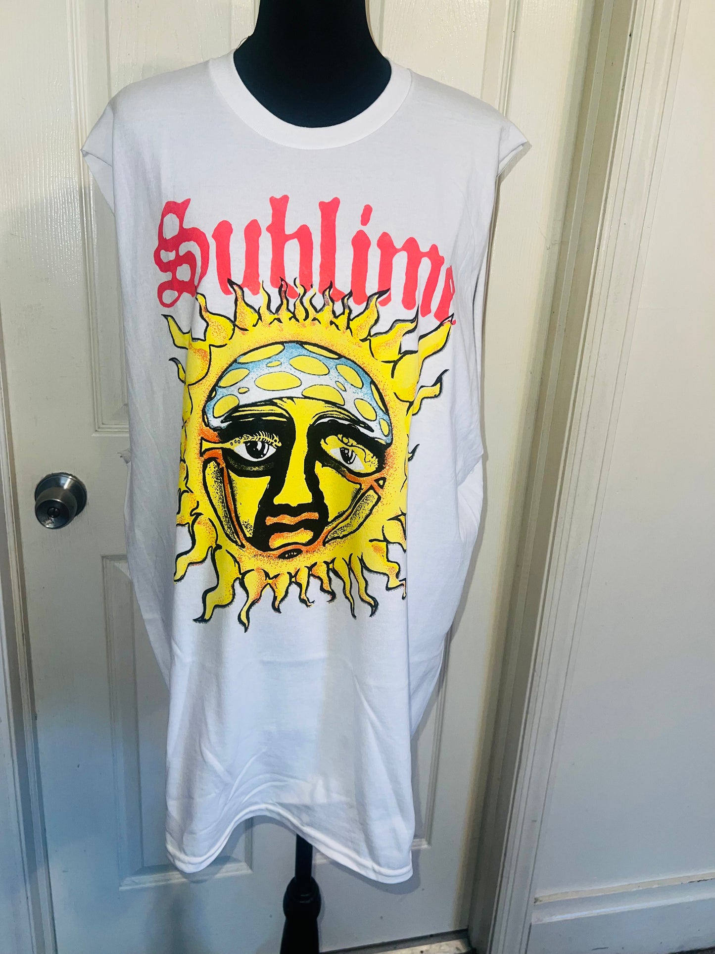 Sublime Double Sided Oversized Distressed Tank