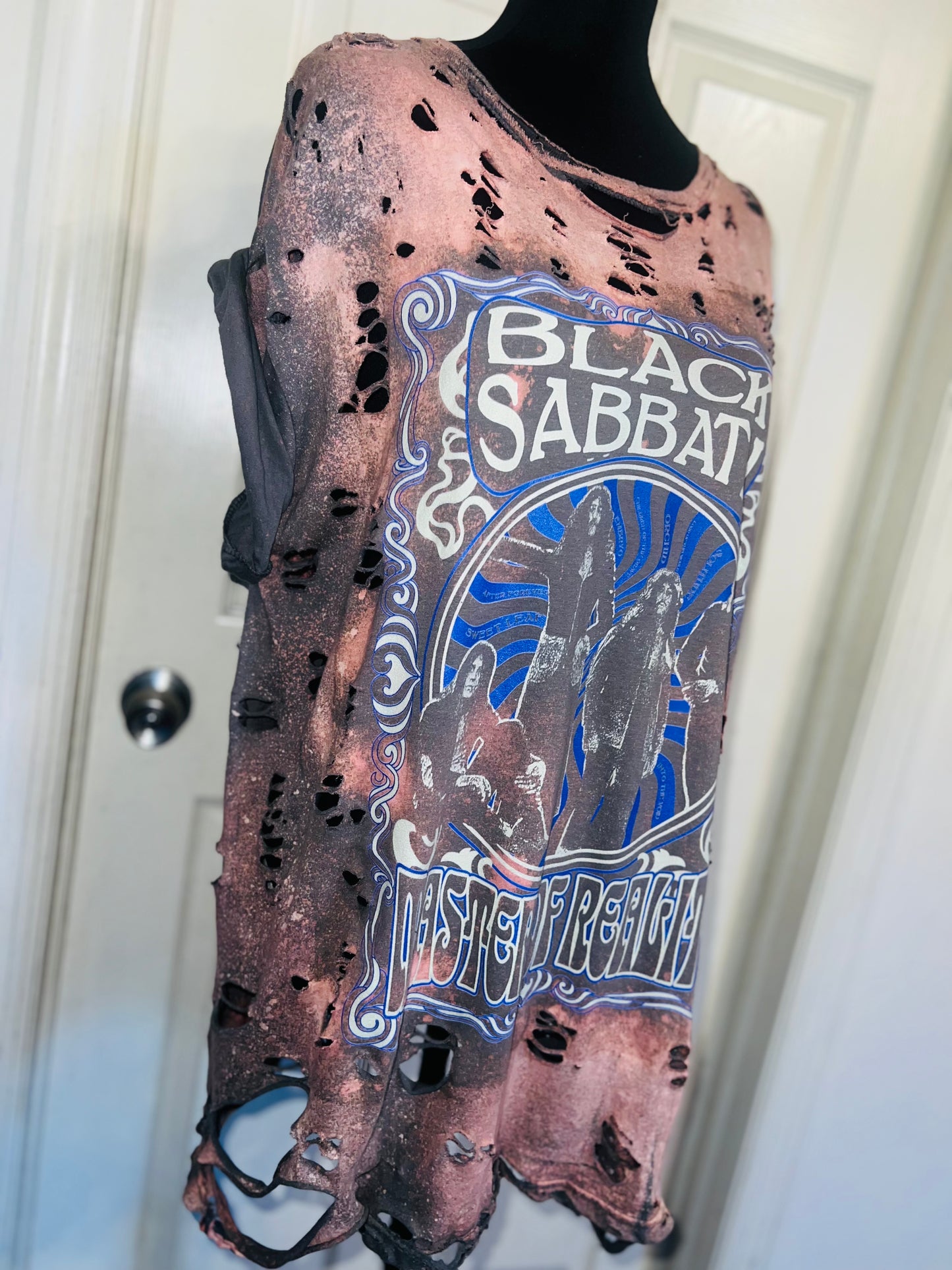 Black Sabbath Oversized Distressed Tee
