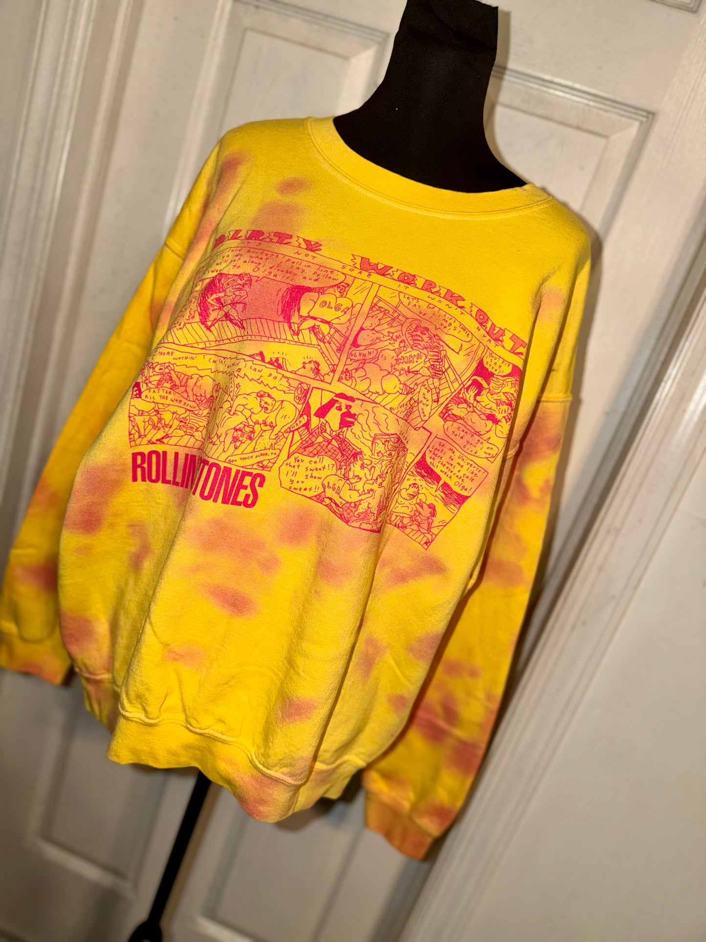 The Rolling Stones Oversized Distressed Sweatshirt