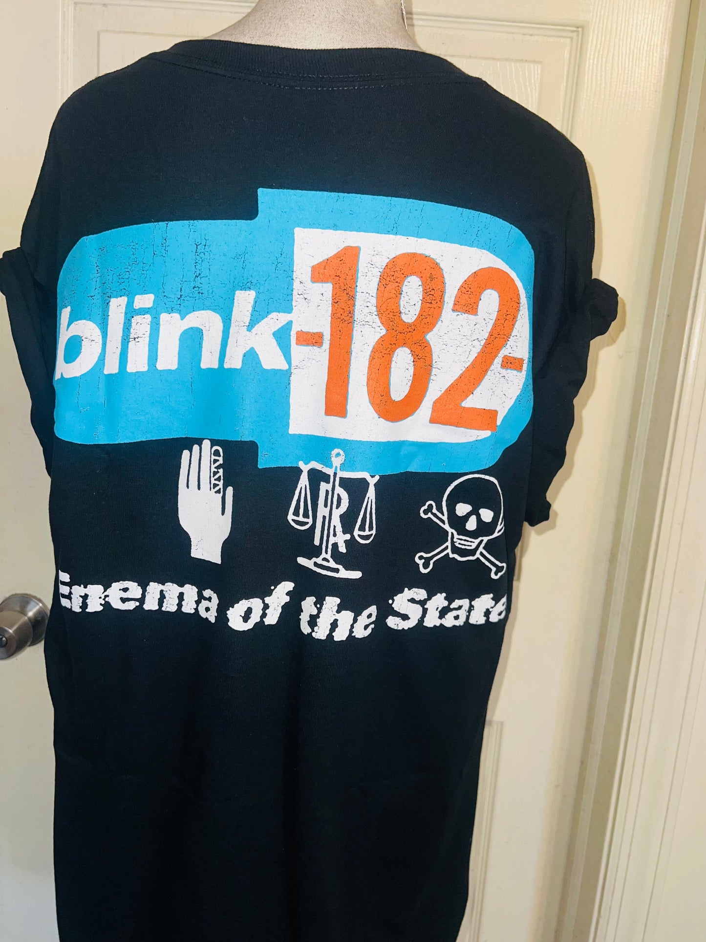 Blink 182 ‘Halloween’ Oversized Distressed Tee