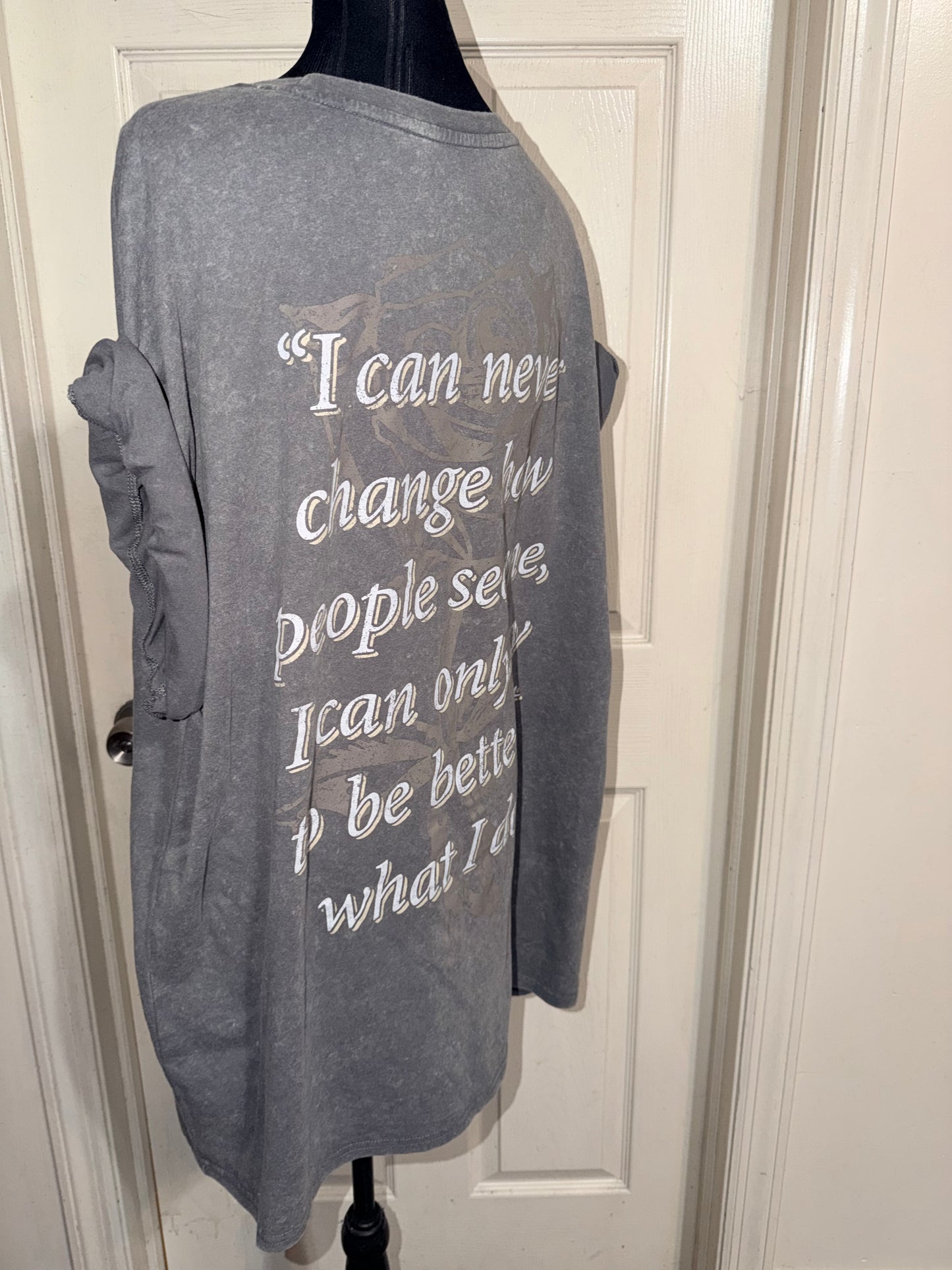 Tupac Double Sided Oversized Distressed Tee