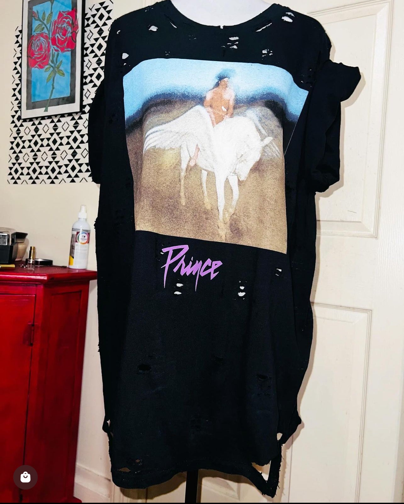 Prince Oversized Distressed Tee