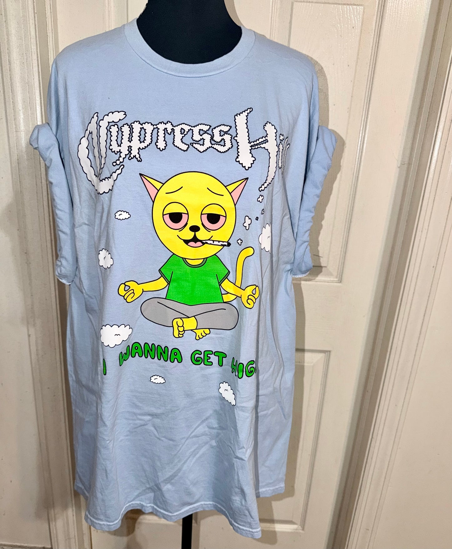Cypress Hill Double Sided Oversized Distressed Tee