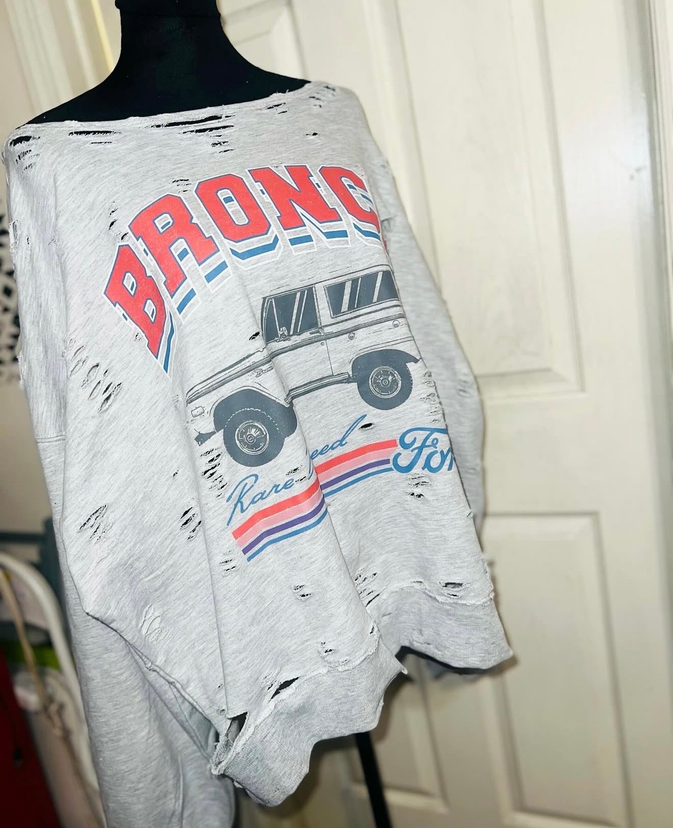 Ford Bronco Oversized Distressed Sweatshirt