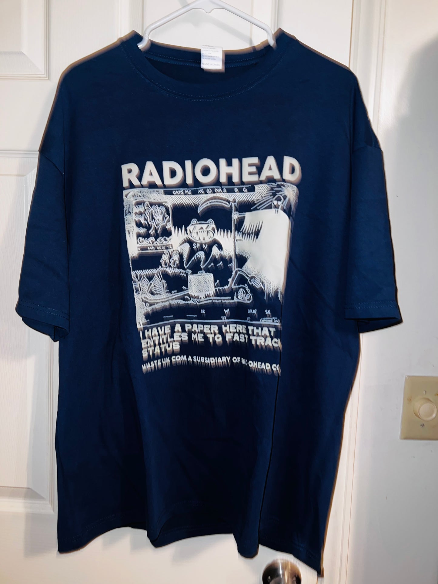 Radiohead Oversized Distressed Tee