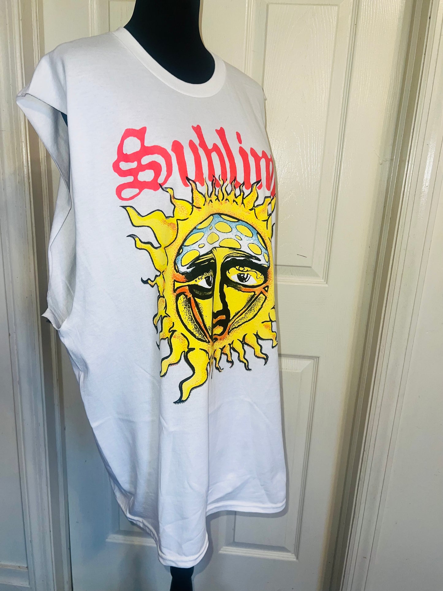 Sublime Double Sided Oversized Distressed Tank