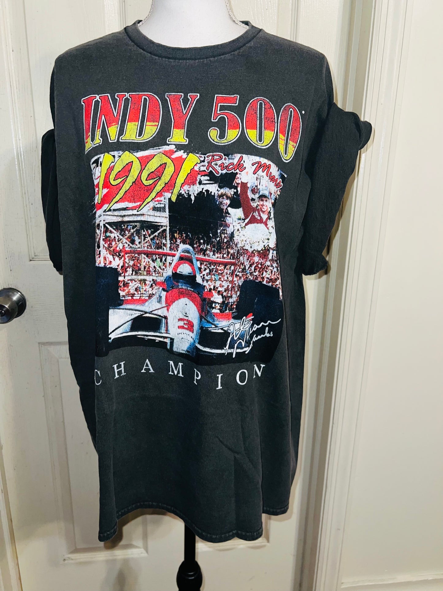 Indy 500 Oversized Distressed Tee