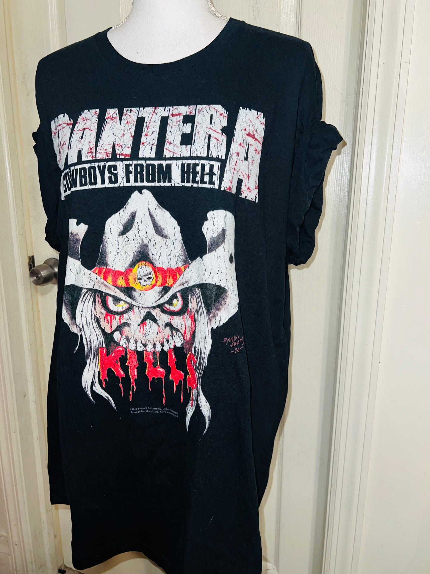 Pantera Oversized Distressed T-Shirt