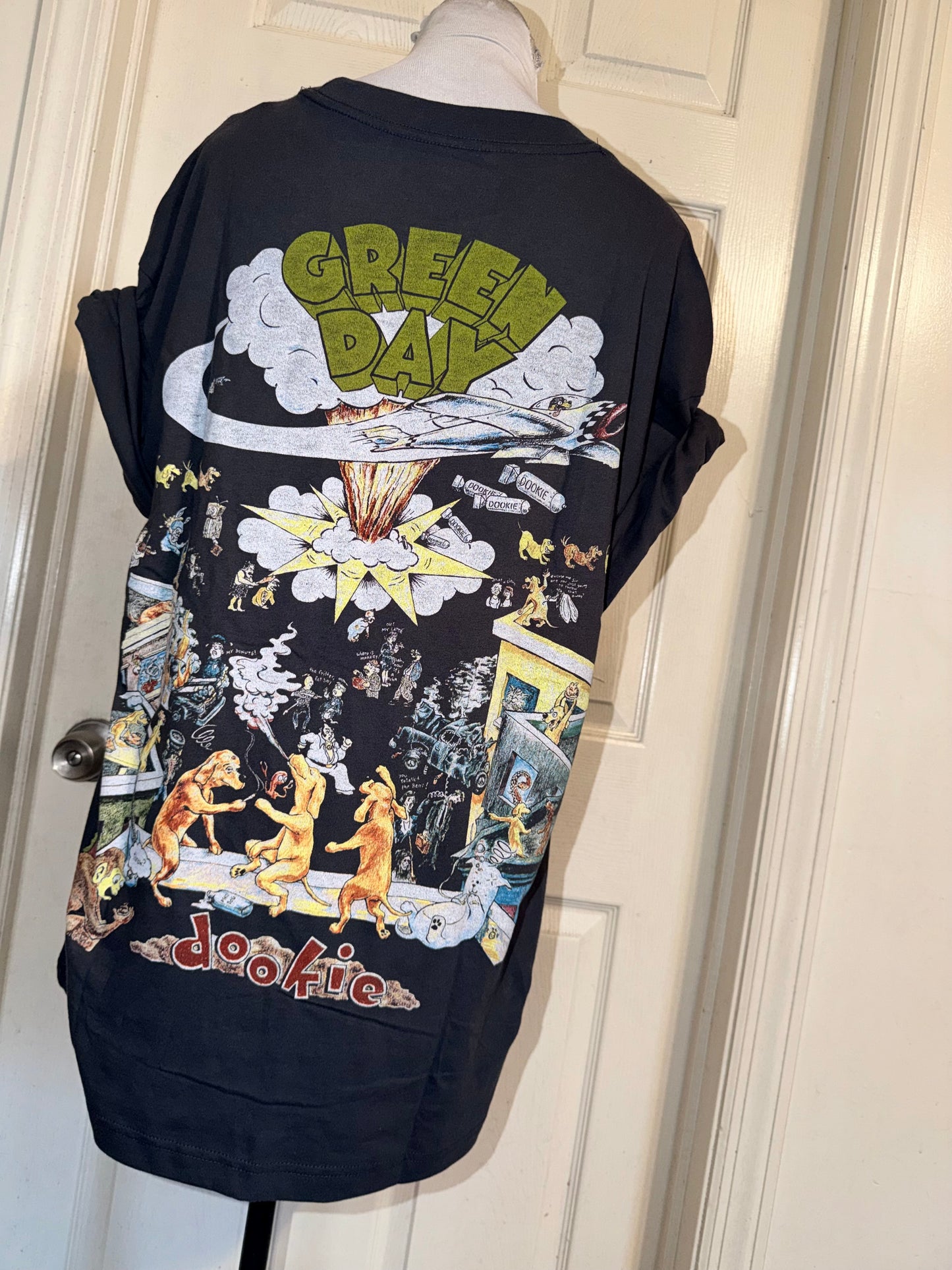 Green Day Double Sided Oversized Tee