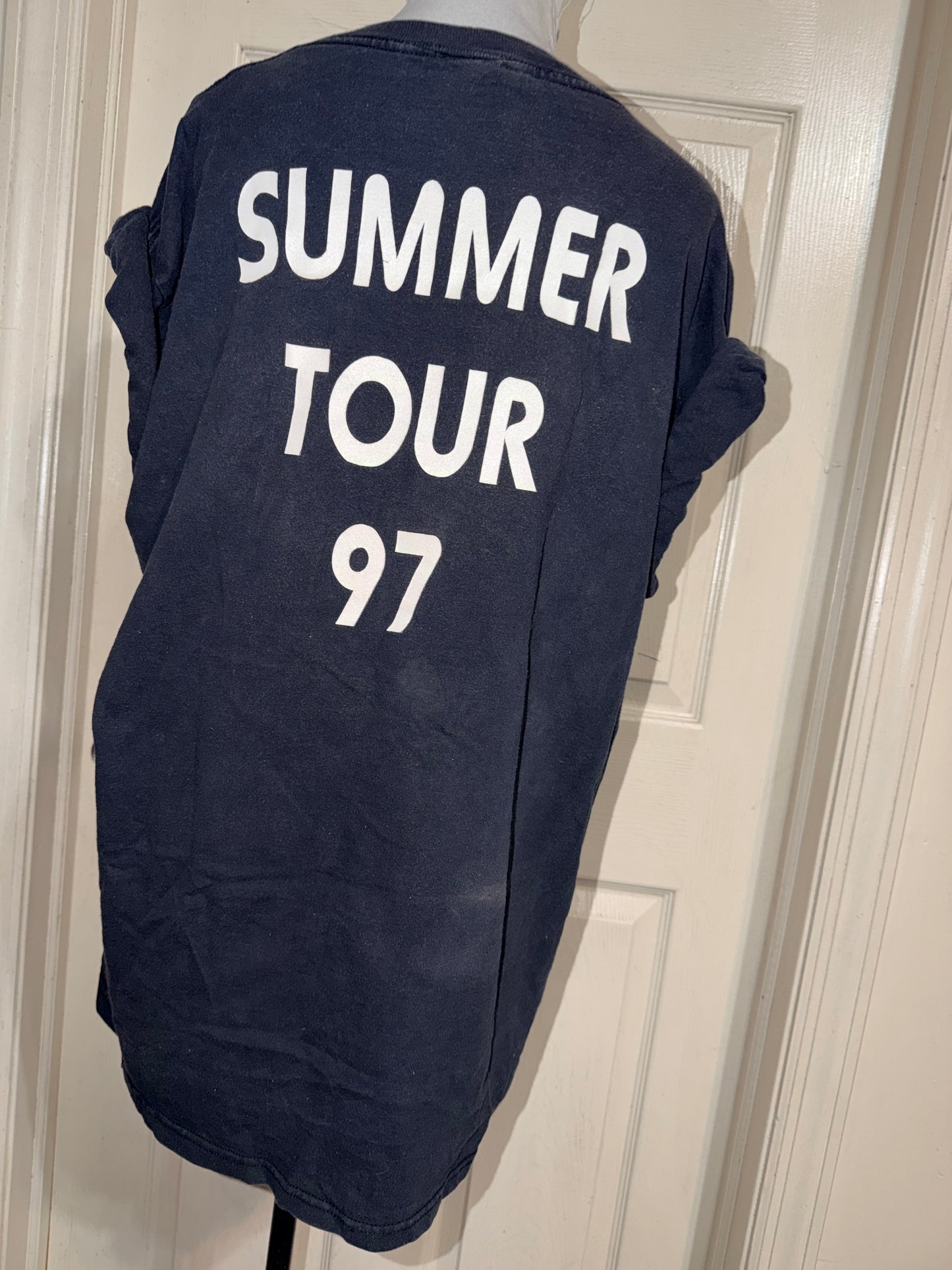 Kansas Vintage Double Sided Oversized Distressed Tee