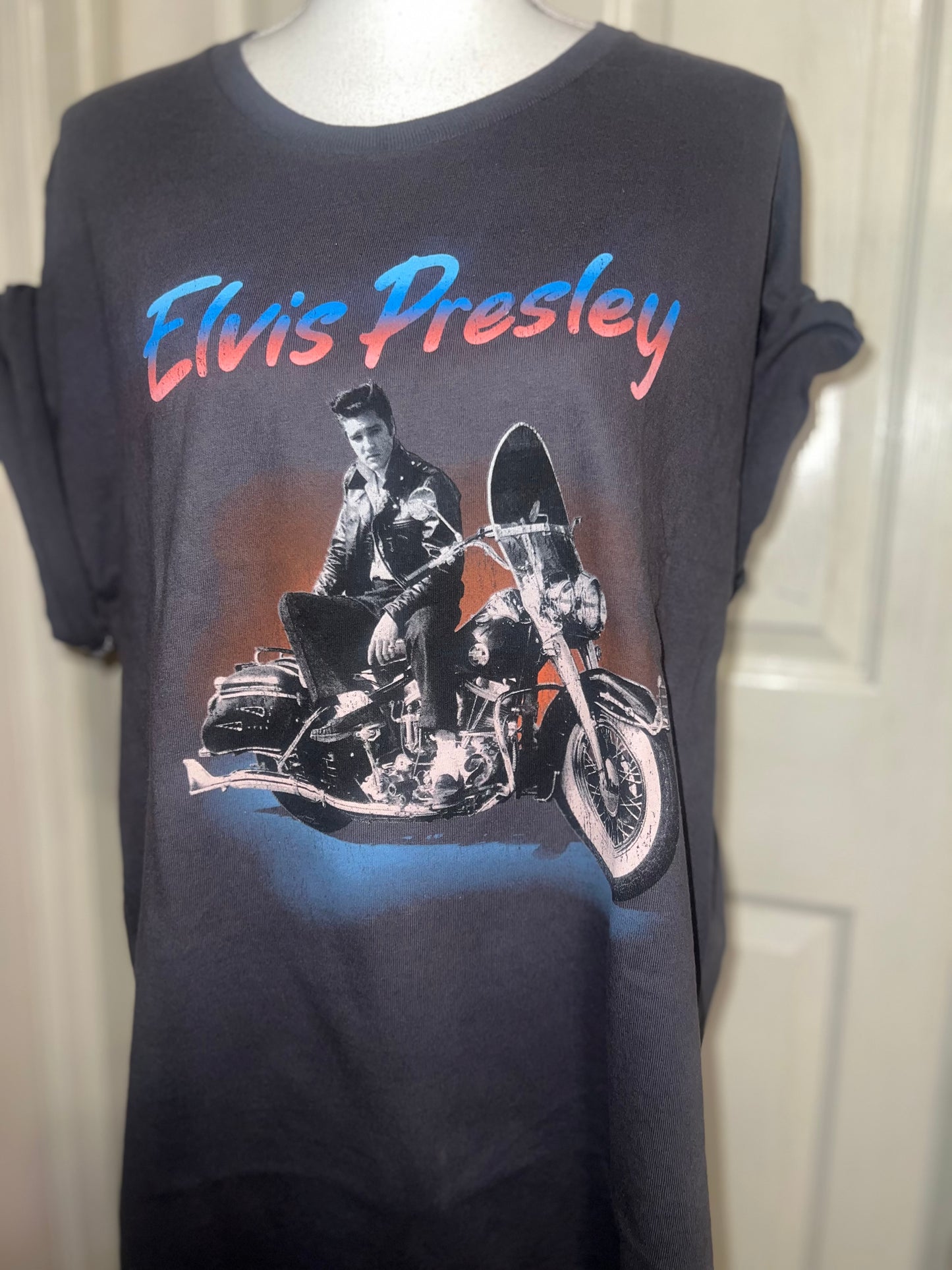 Elvis Oversized Distressed Tee