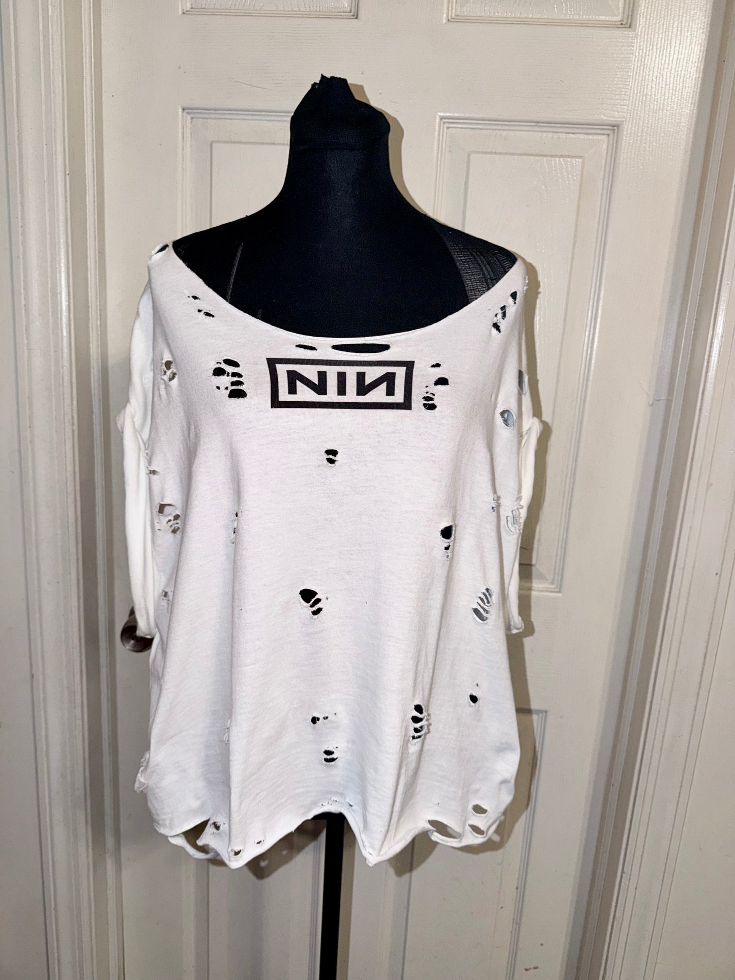 Nine Inch Nails Double Sided Oversized Distressed Tee