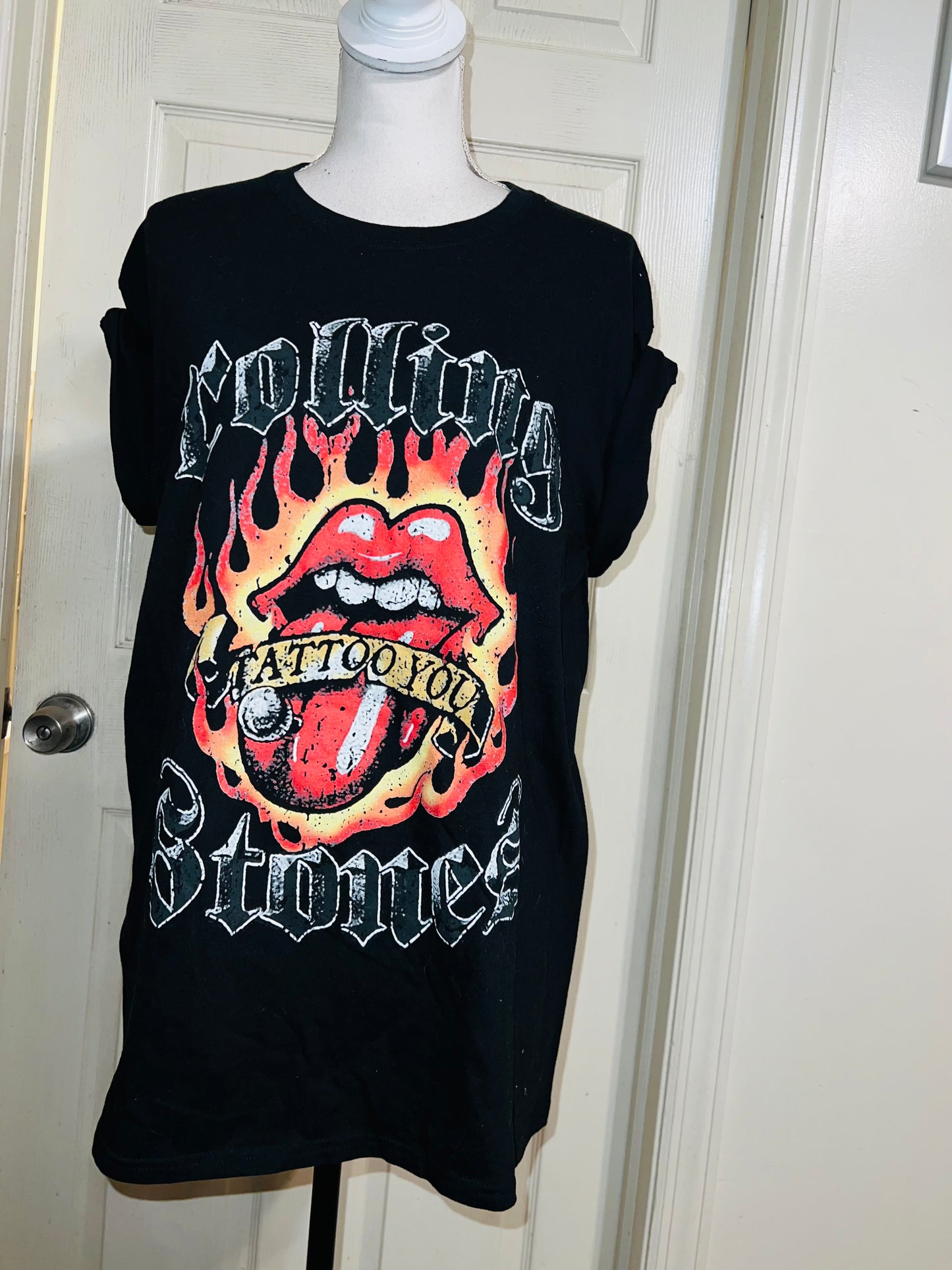 Rolling Stones “Tattoo You” Oversized Distressed Tee