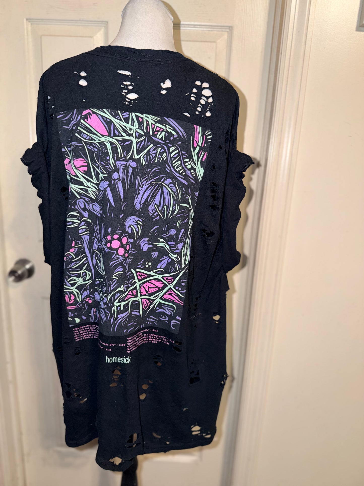 A Day to Remember Double Sided Oversized Distressed Tee