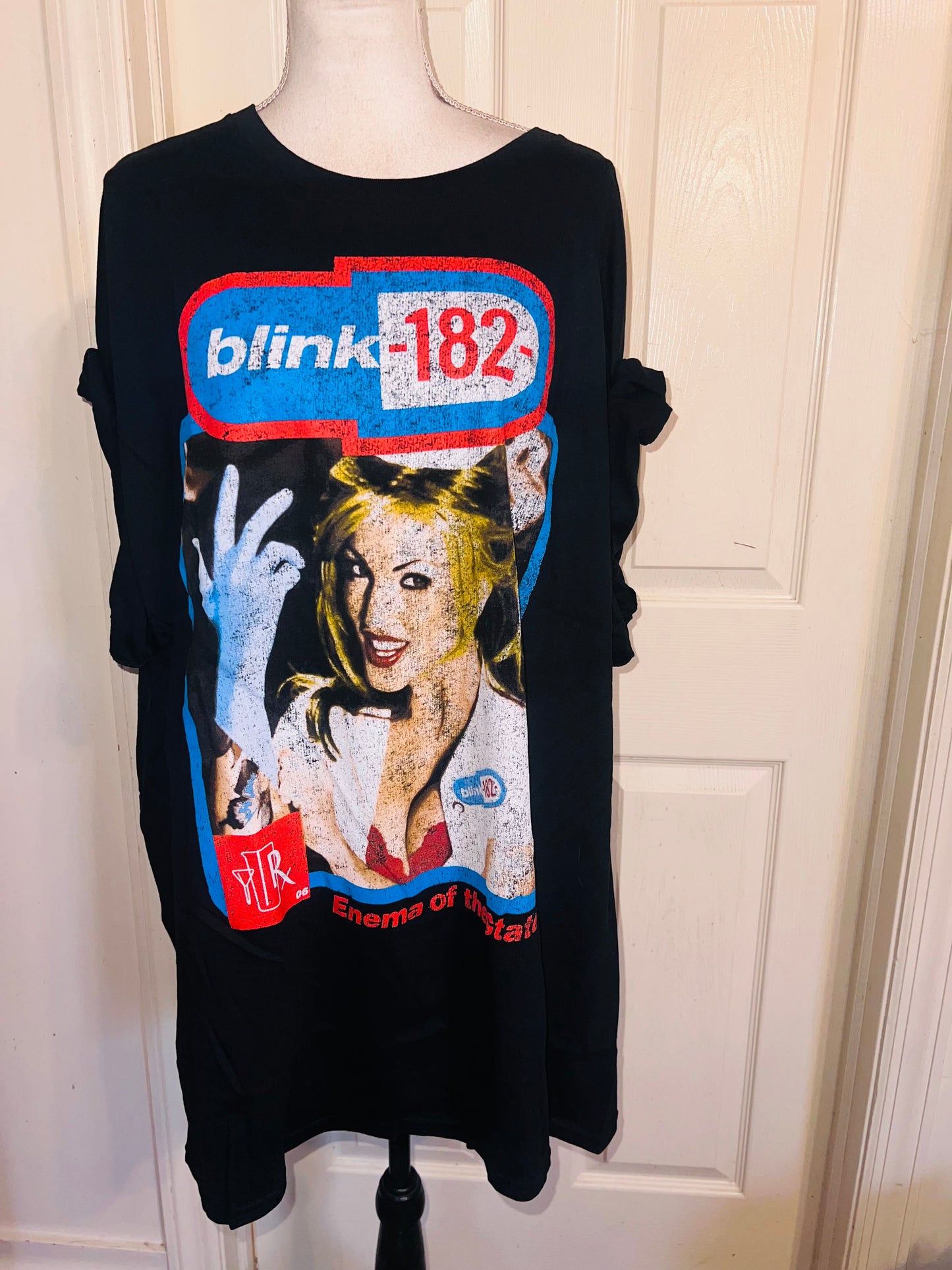 Blink 182 Double Sided Oversized Distressed Tee