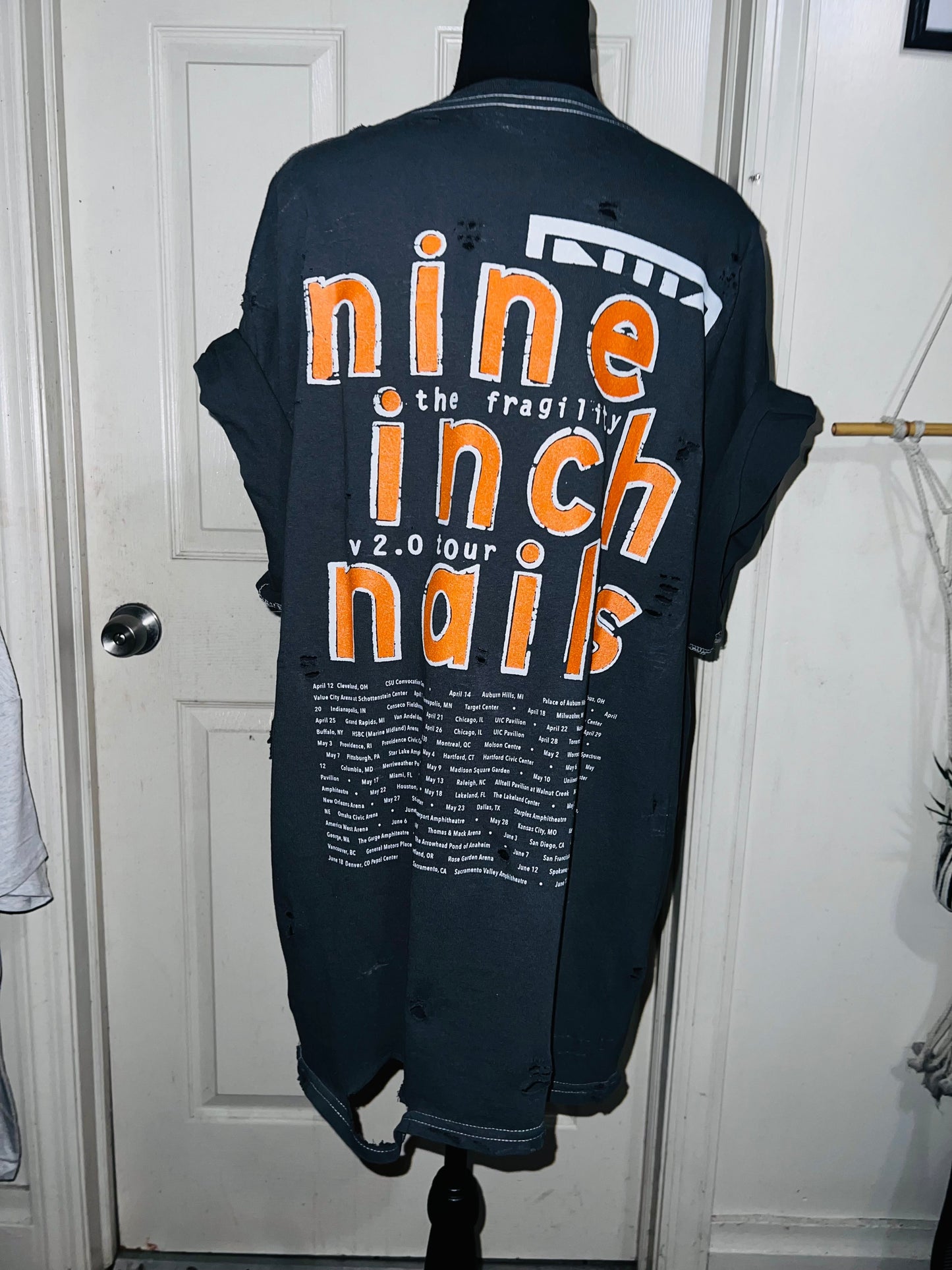 Nine Inch Nails Oversized Distressed Tee