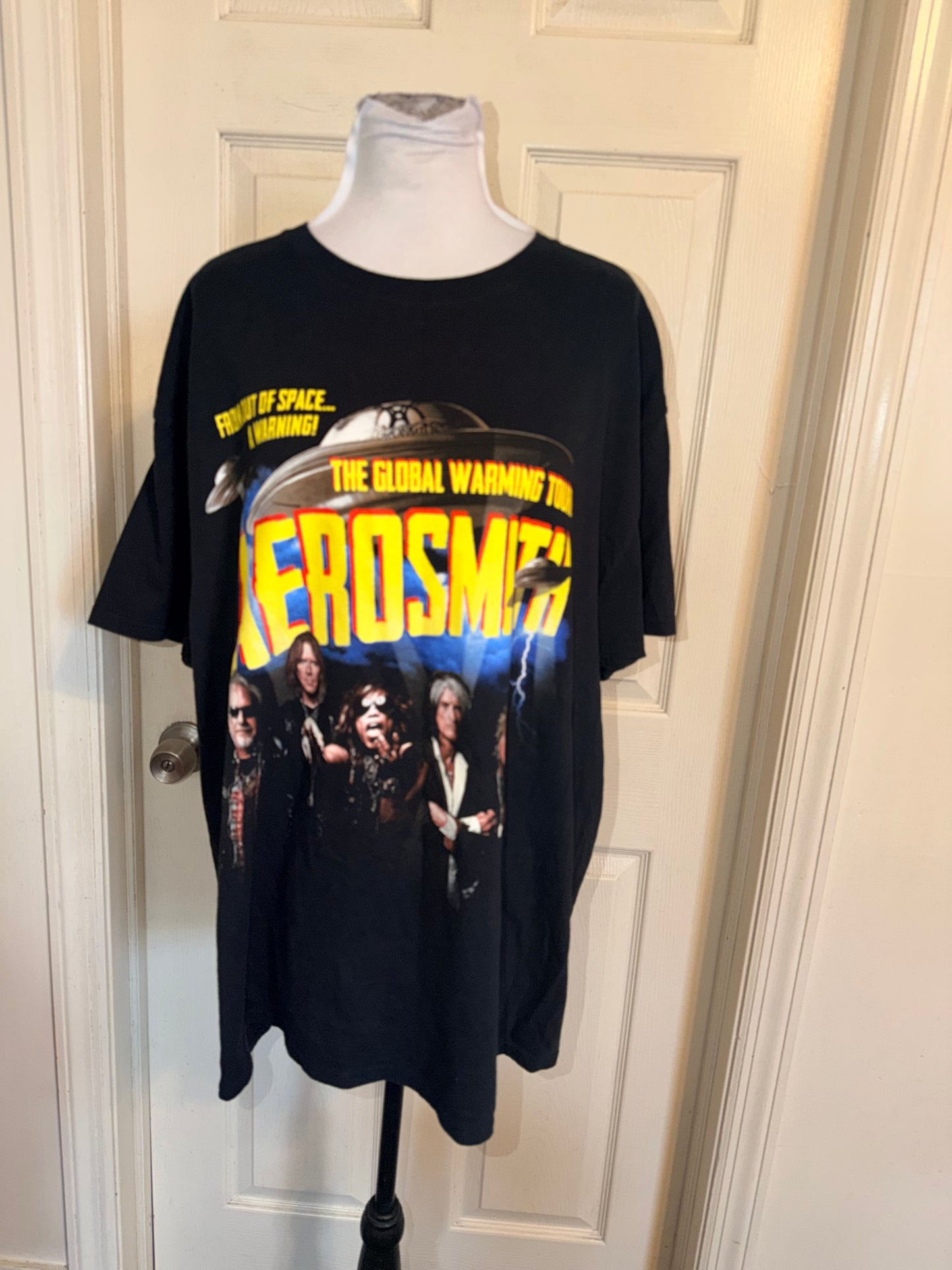 Aerosmith Double Sided Vintage Oversized Distressed Tee