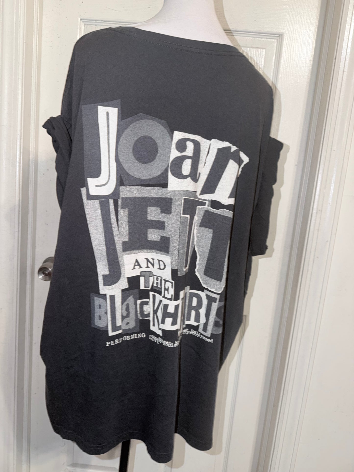 Joan Jett and the Blackhearts Double Sided Oversized Distressed Tee