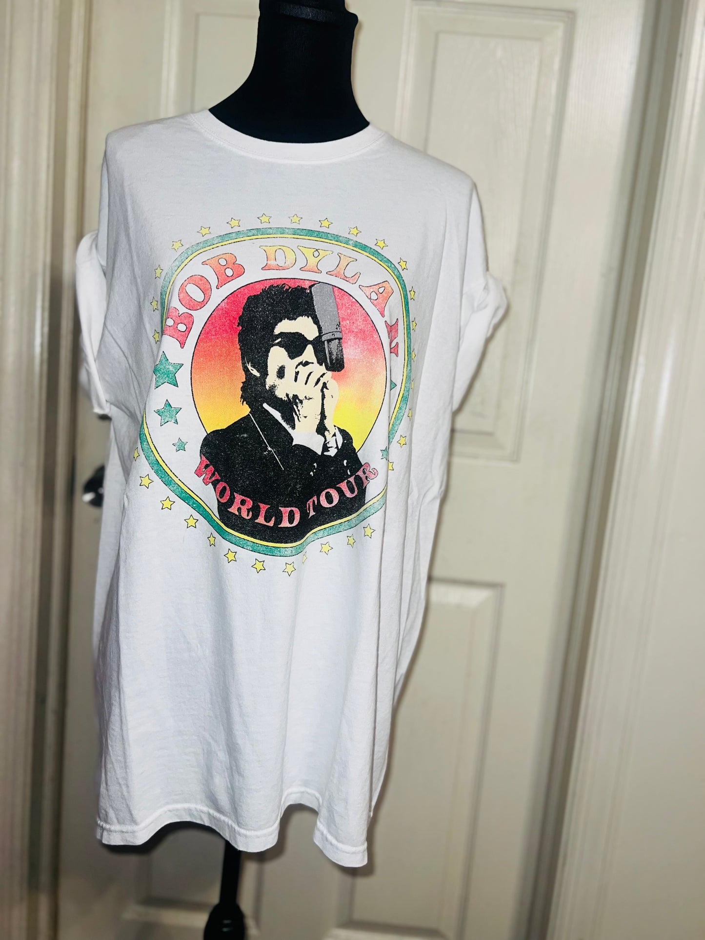 Bob Dylan Double Sided Oversized Distressed Tee