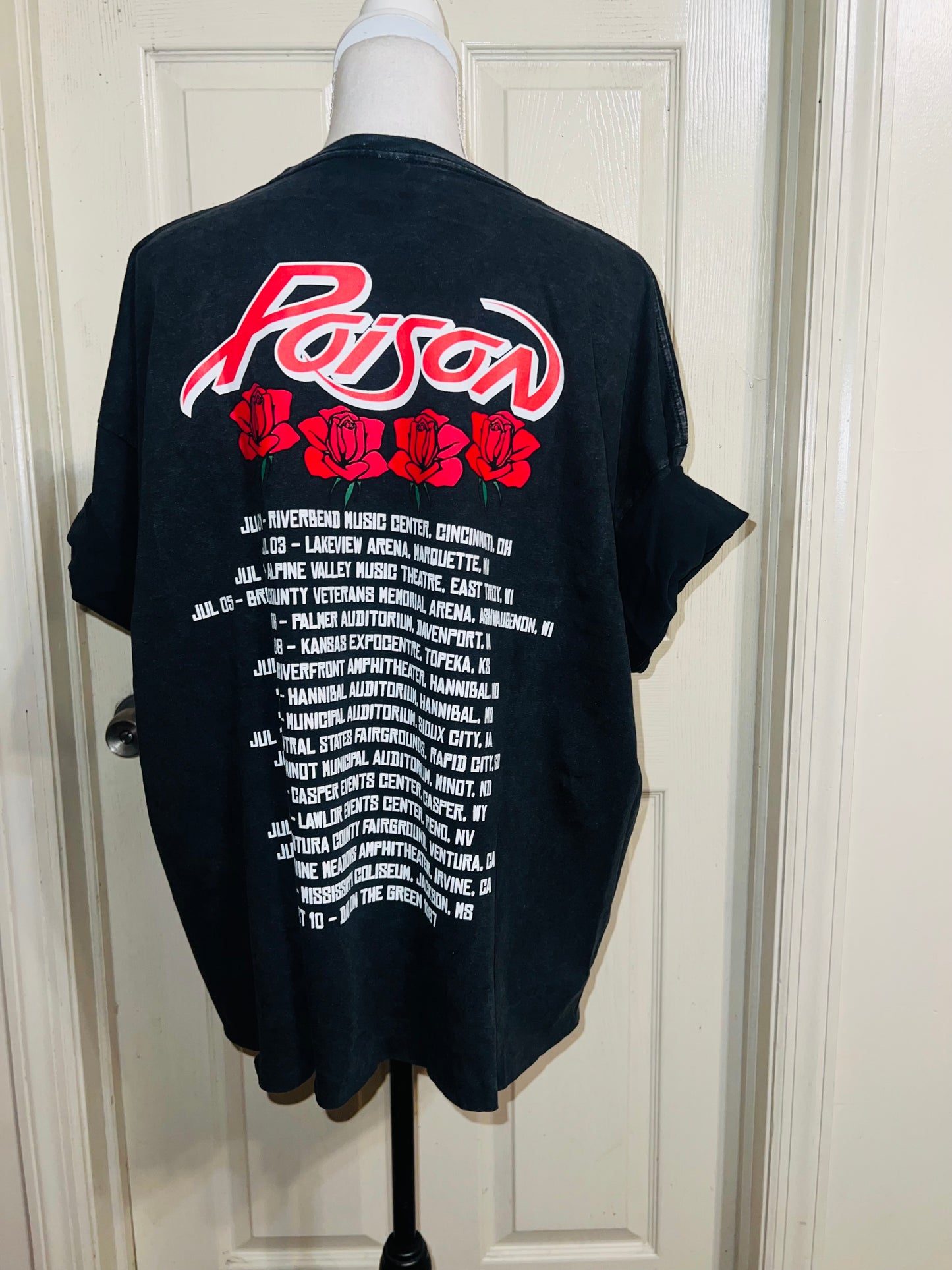 Poison Double Sided Oversized Distressed Tee