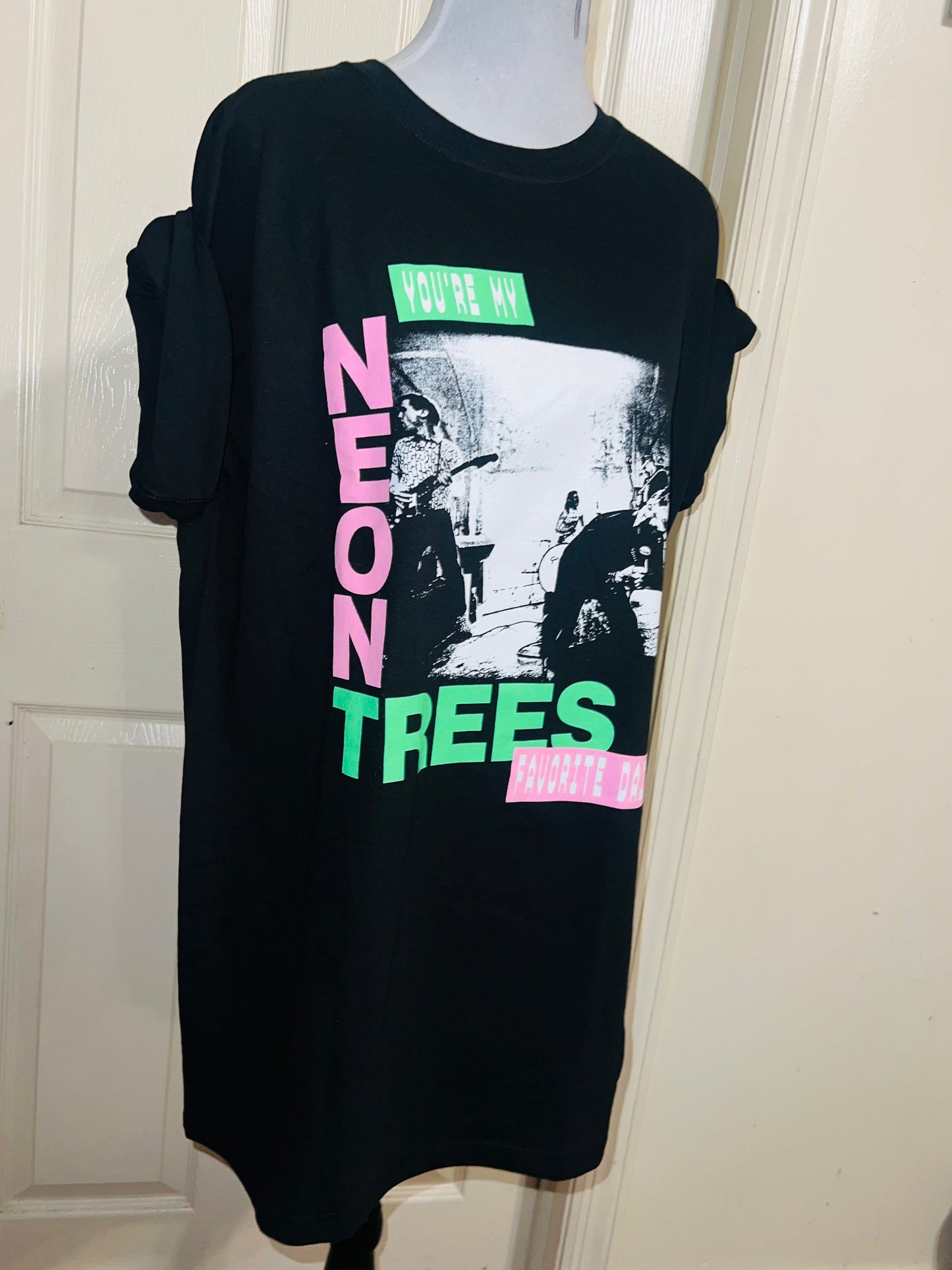 Neon Trees Oversized Distressed Tee