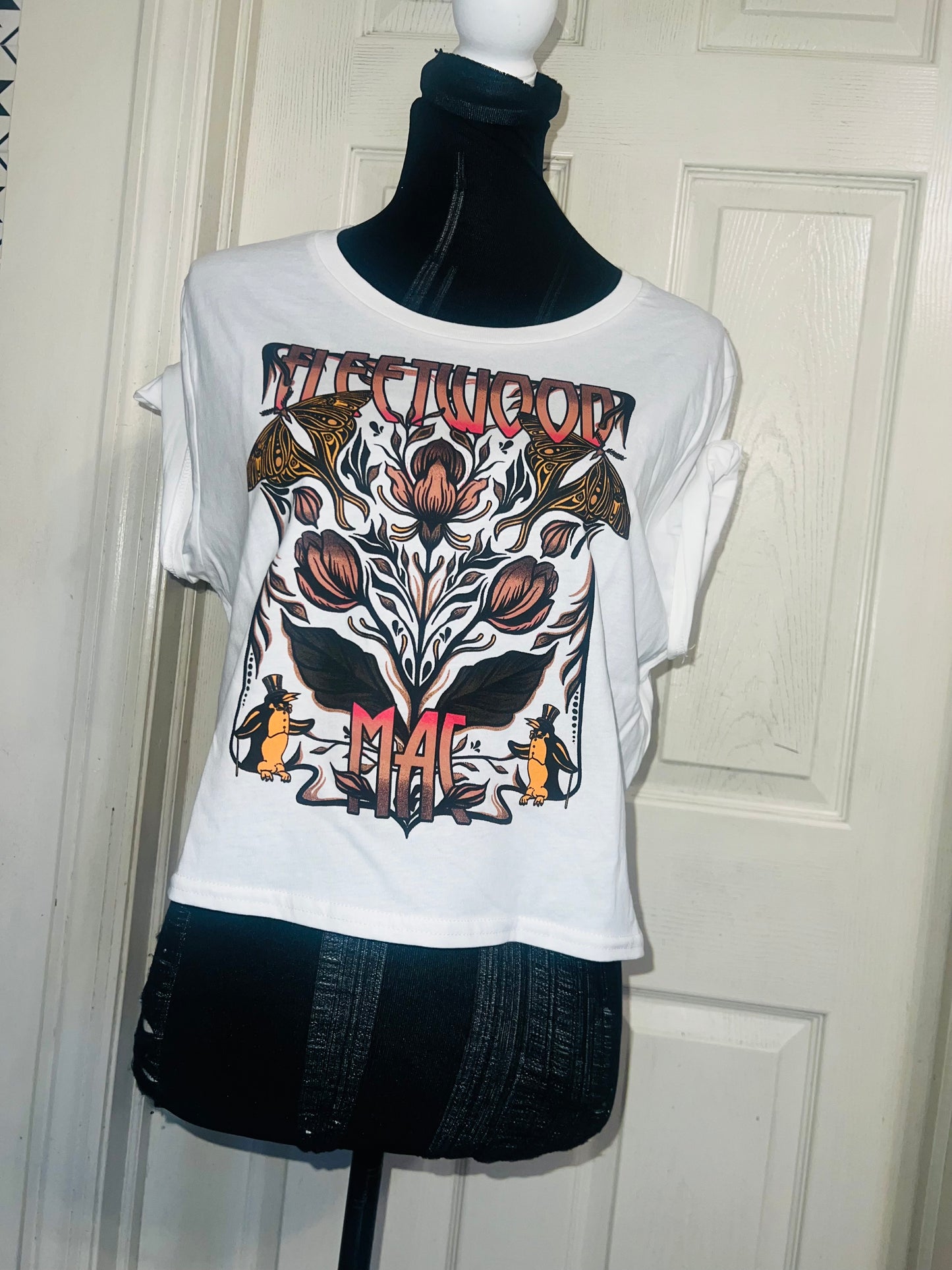Fleetwood Mac Distressed Baby Tee