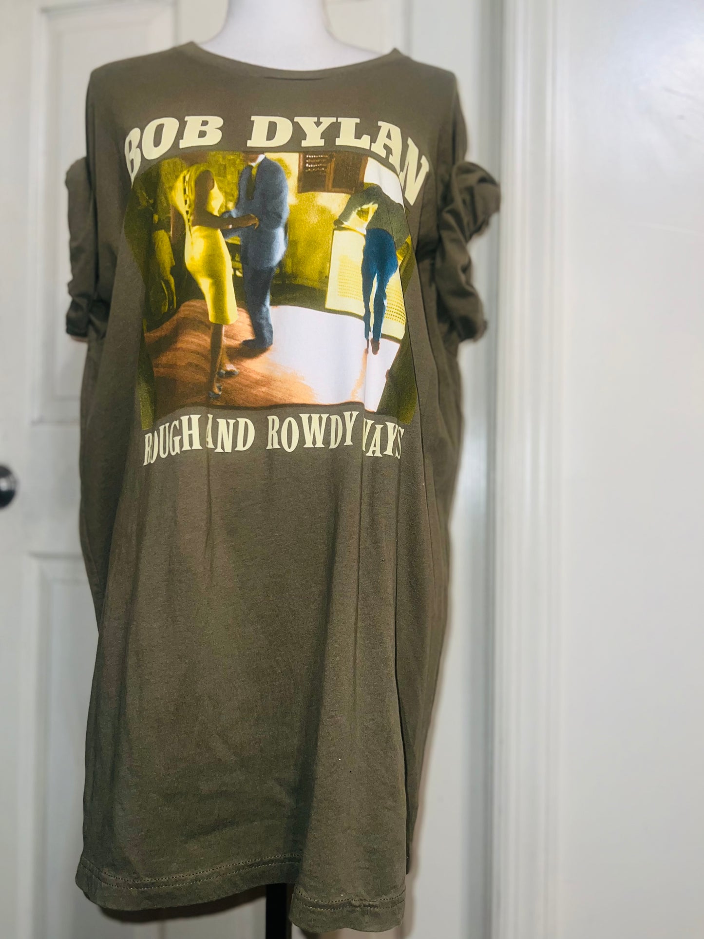 Bob Dylan Double Sided Vintage Oversized Distressed Tee