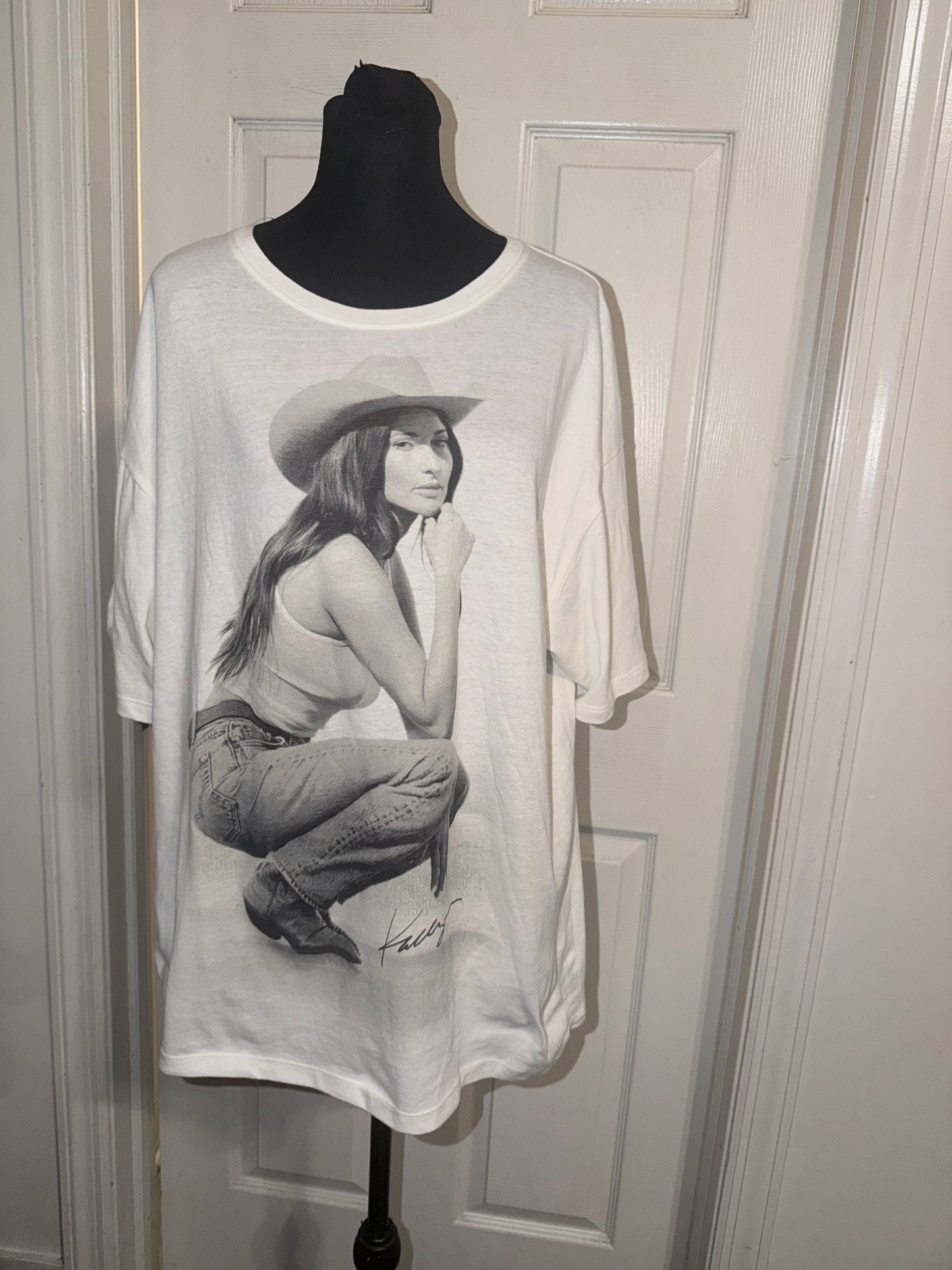 Kasey Musgraves Oversized Distressed Tee