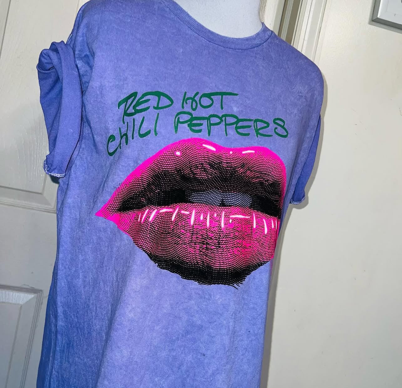 Red Hot Chili Peppers Double Sided Oversized Distressed Tee
