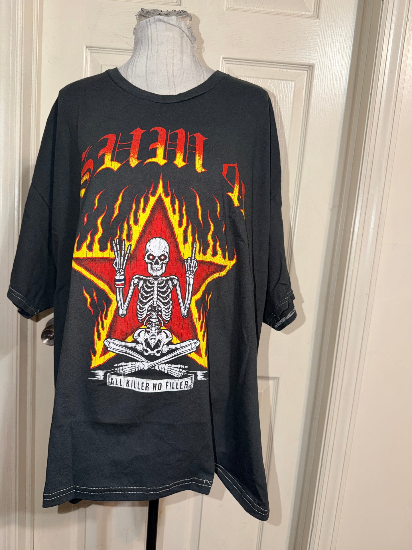 Sum 41 Double Sided Oversized Distressed Tee