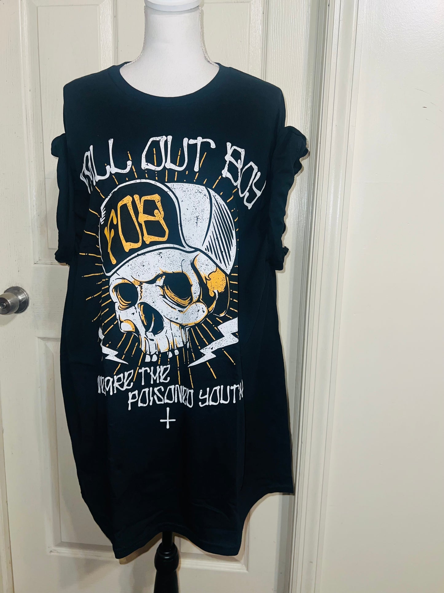 Fall Out Boy Oversized Distressed Tee