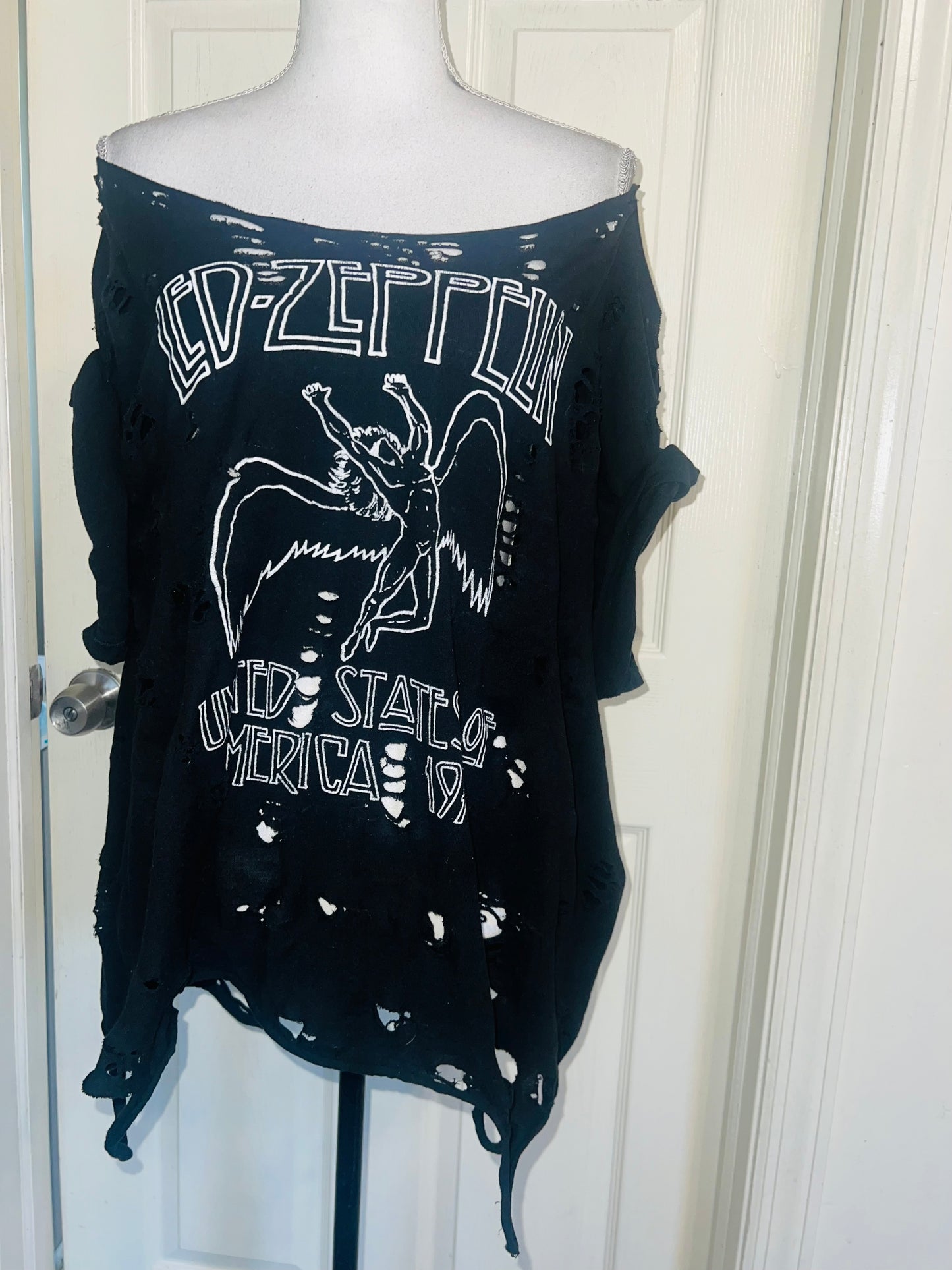 Led Zeppelin OFTS Oversized Distressed Tee (as is)