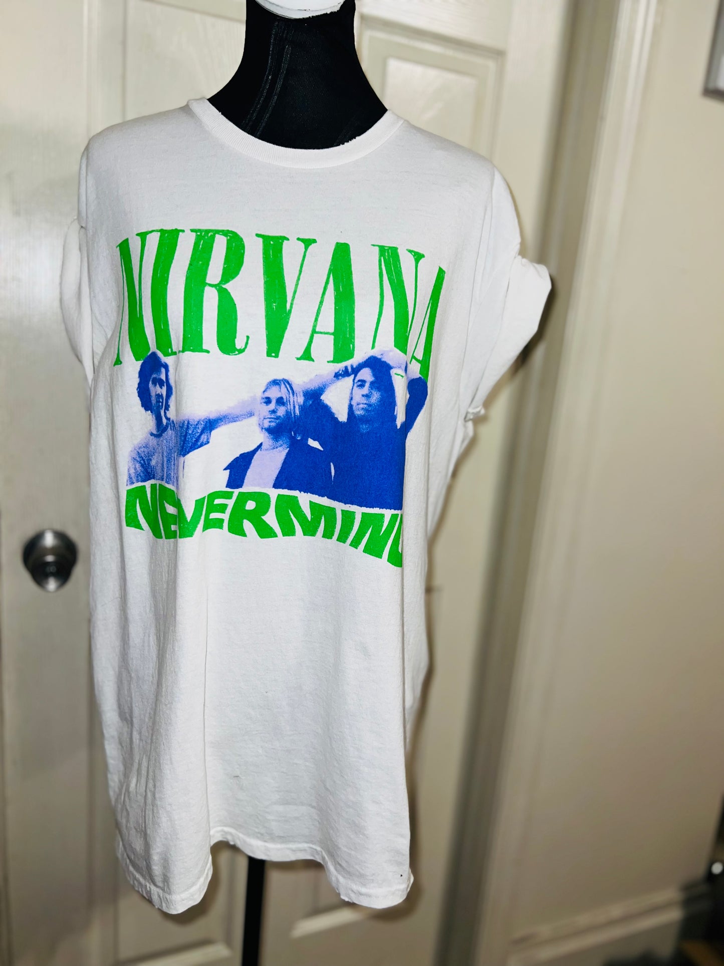 Nirvana “Nevermind” Oversized Distressed Tee