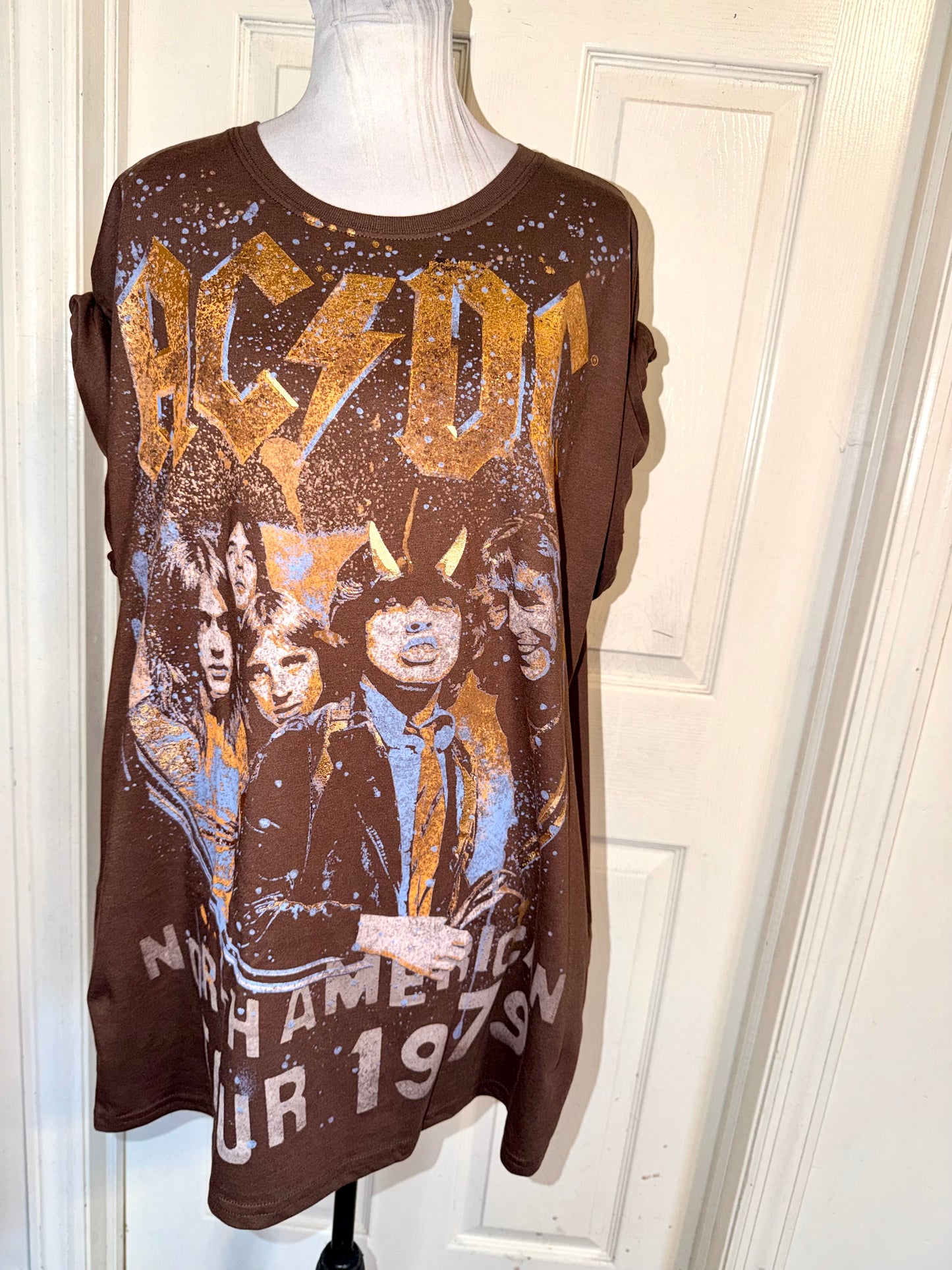 AC/DC Double Sides Oversized Tee