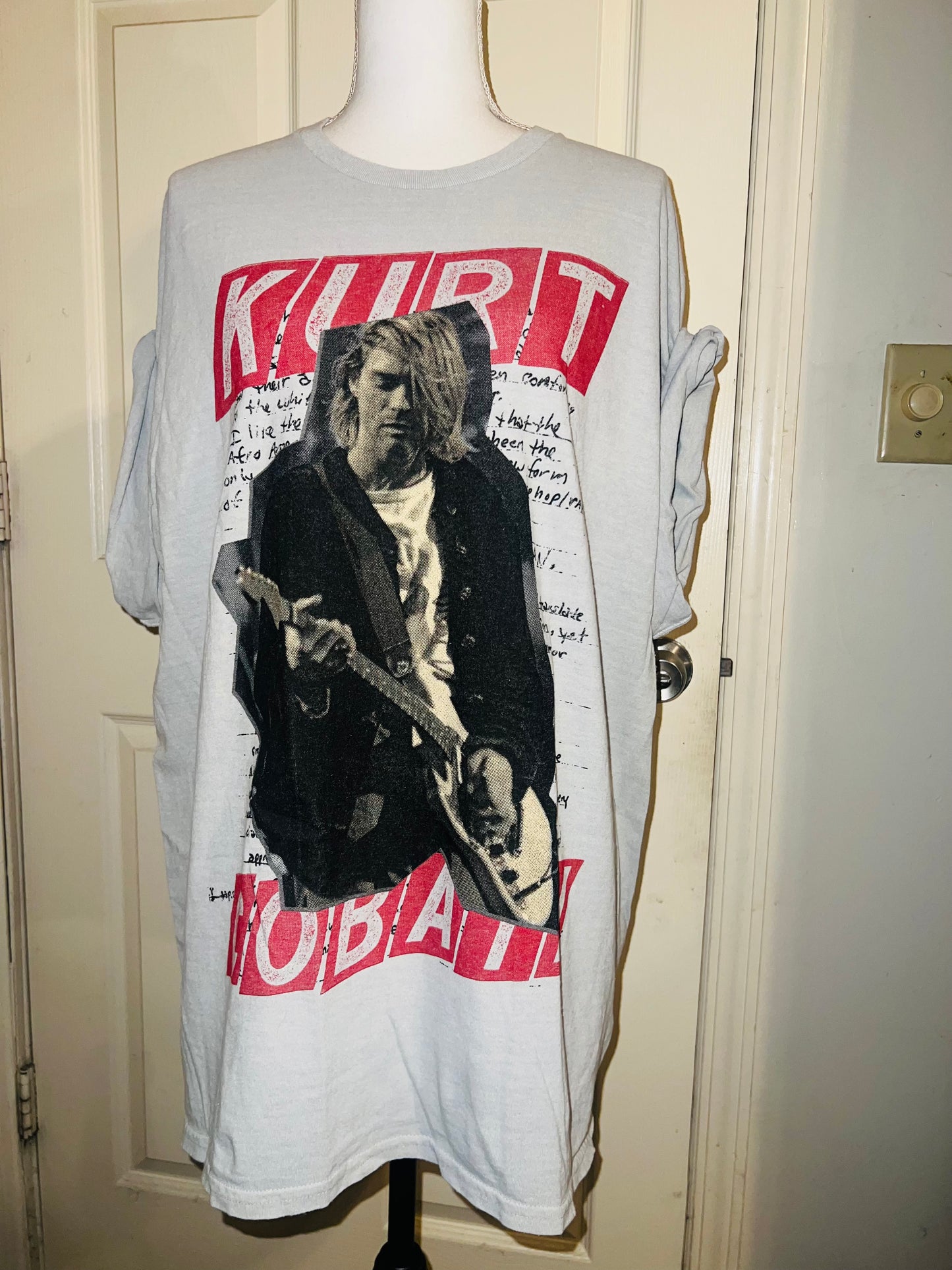 Kurt Cobain Oversized Distressed Tee