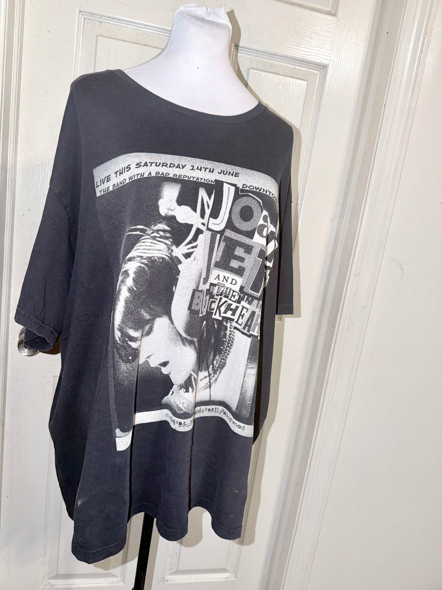 Joan Jett and the Blackhearts Double Sided Oversized Distressed Tee