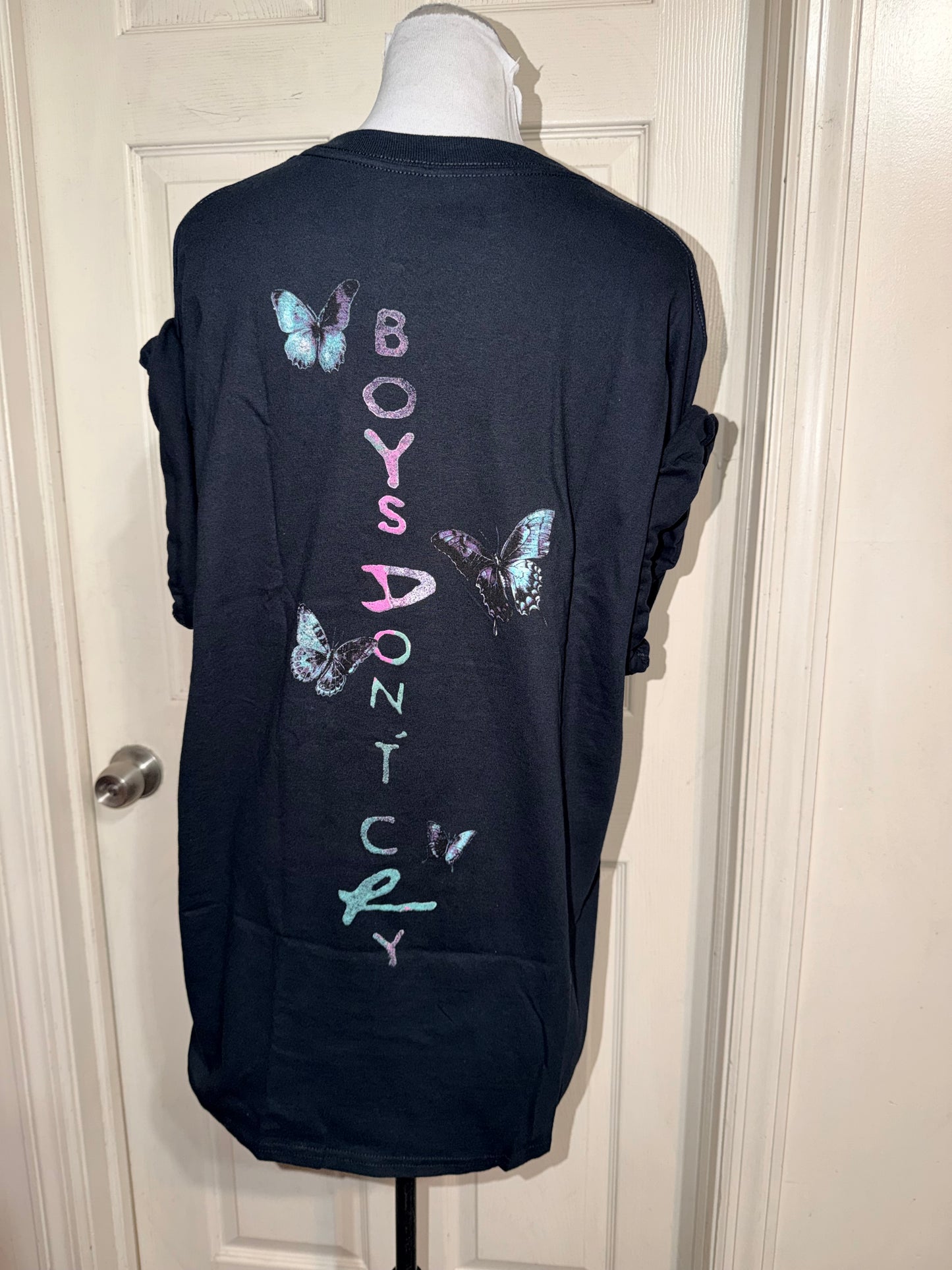 The Cure Double Sided Oversized Distressed Tee