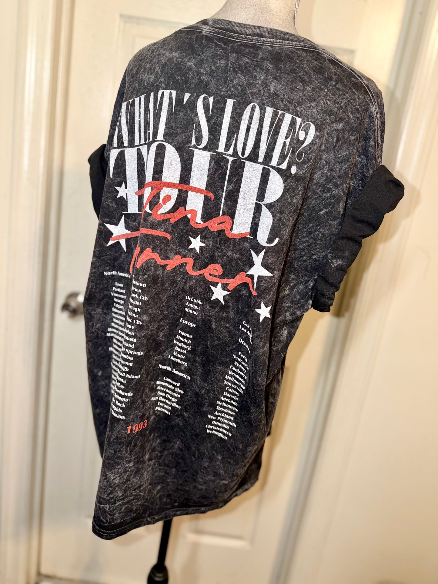 Tina Turner Double Sided Oversized Distressed Tee