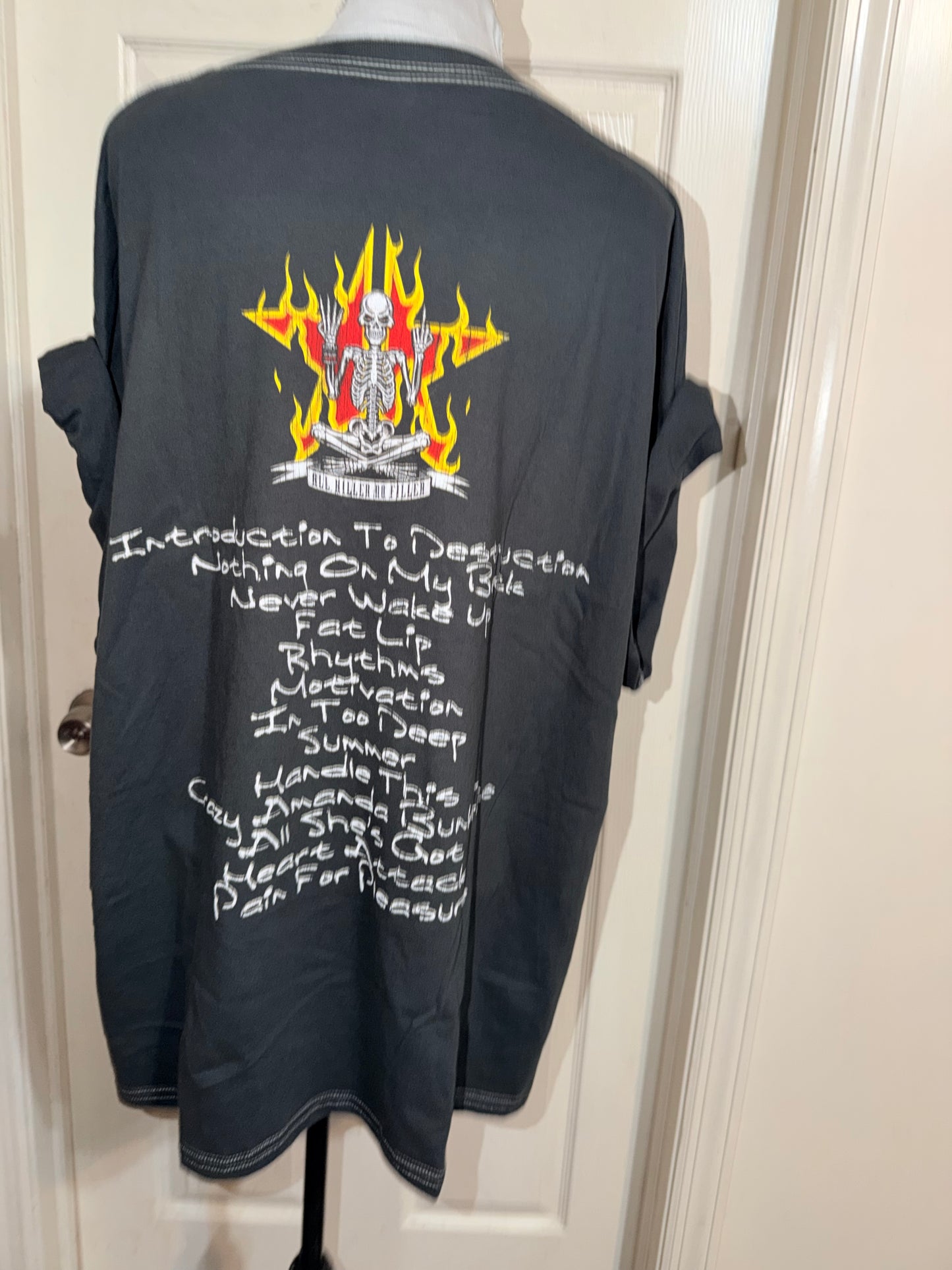 Sum 41 Double Sided Oversized Distressed Tee