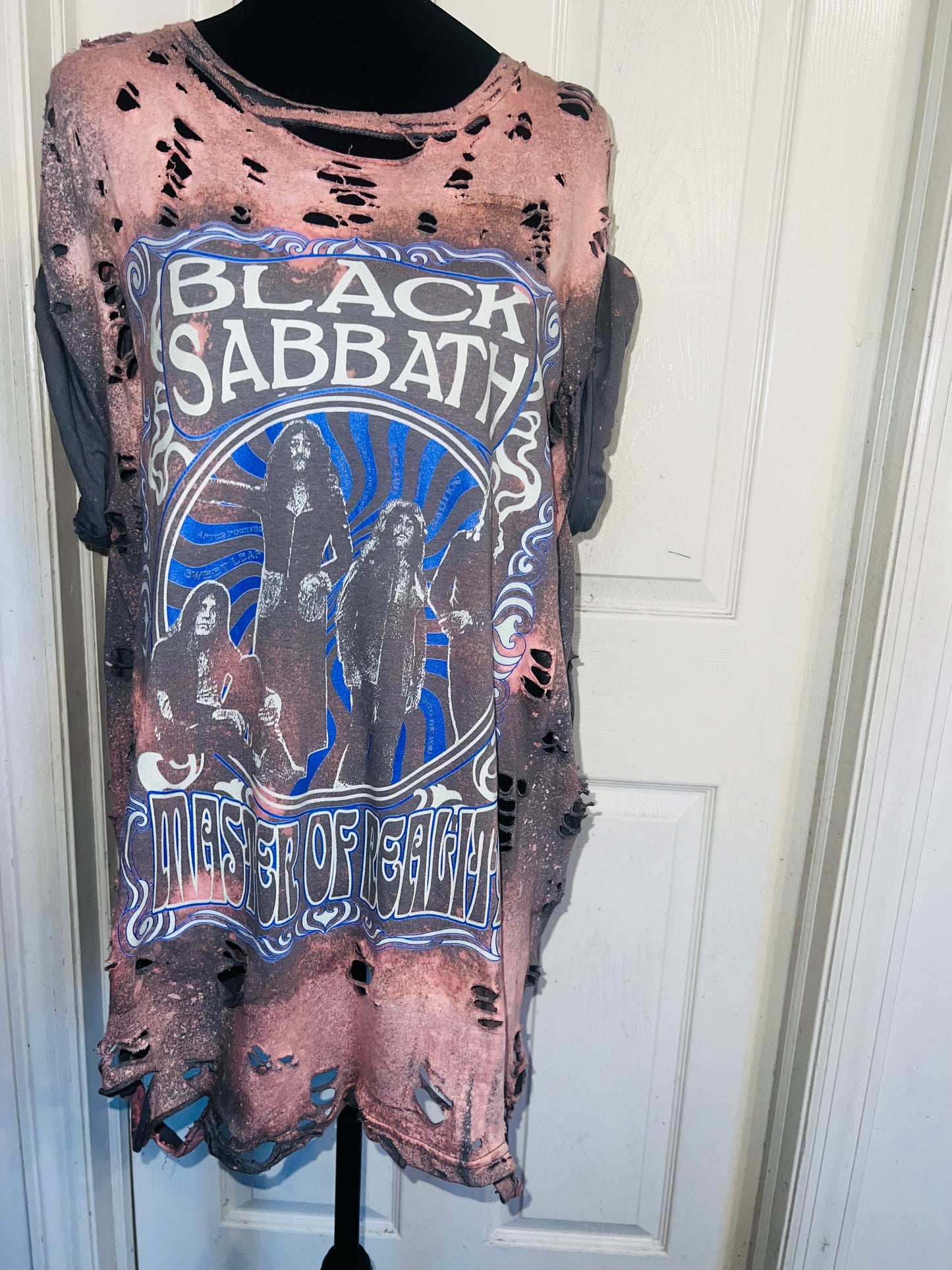Black Sabbath Oversized Distressed Tee