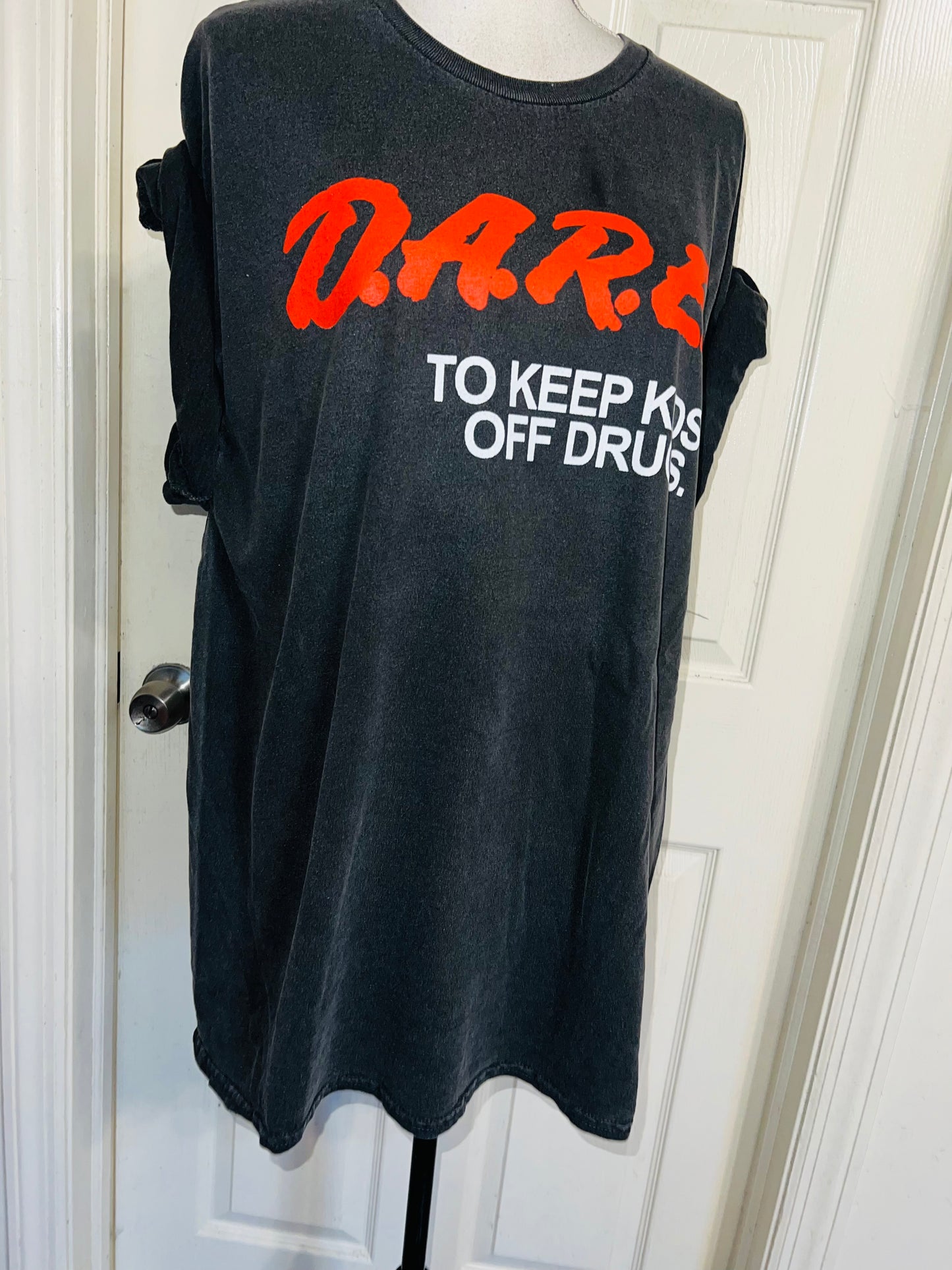 D.A.R.E. Oversized Distressed Tee