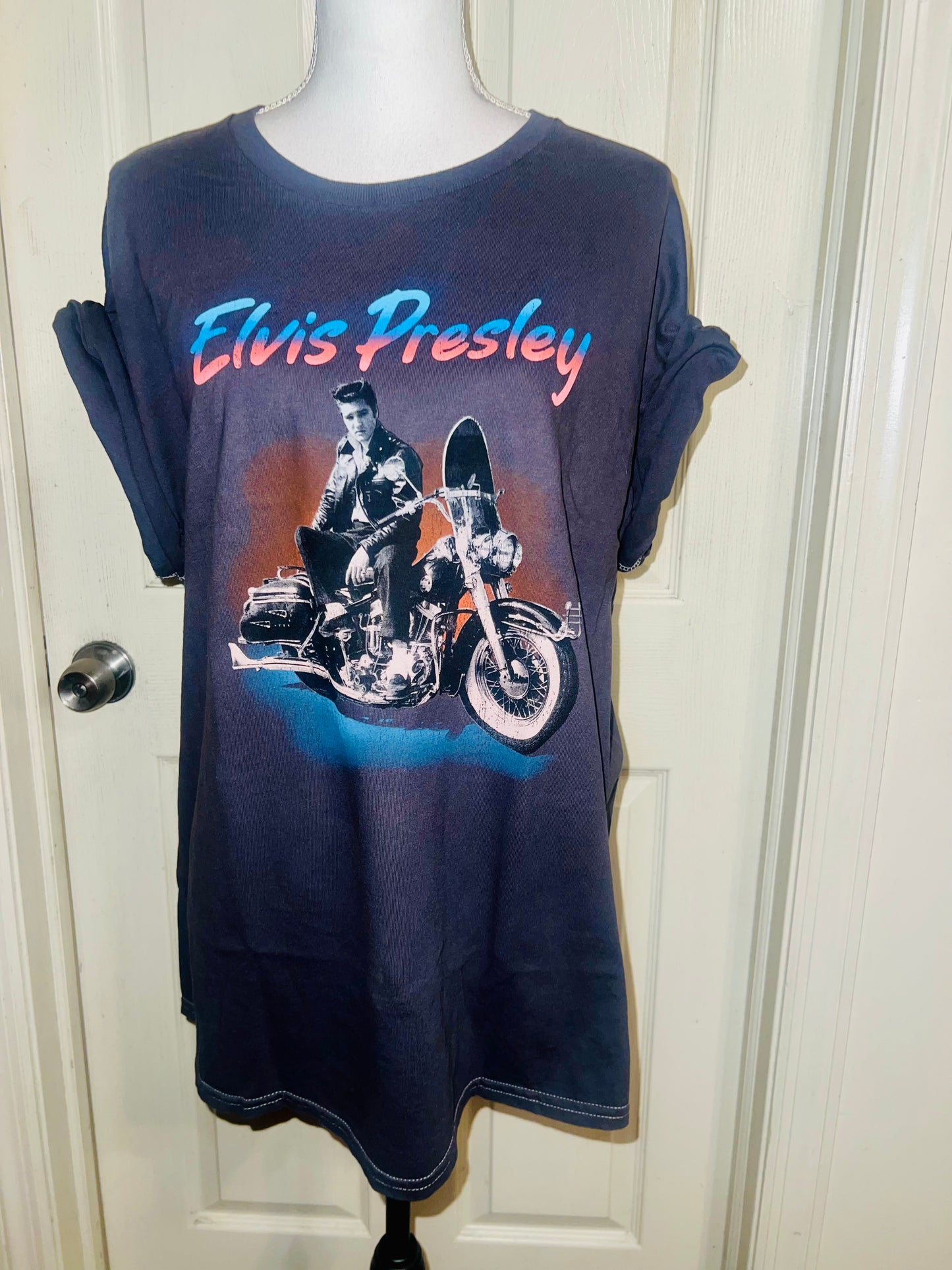 Elvis Oversized Distressed Tee