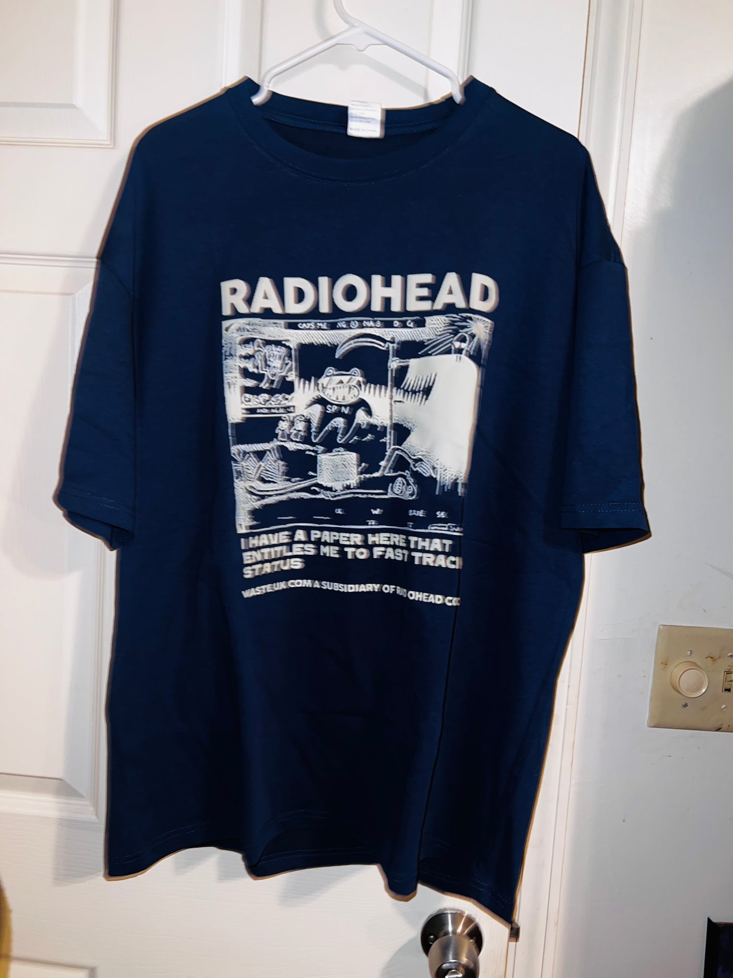 Radiohead Oversized Distressed Tee