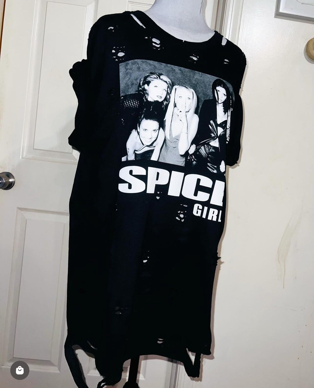 Spice Girls Oversized Distressed Tee