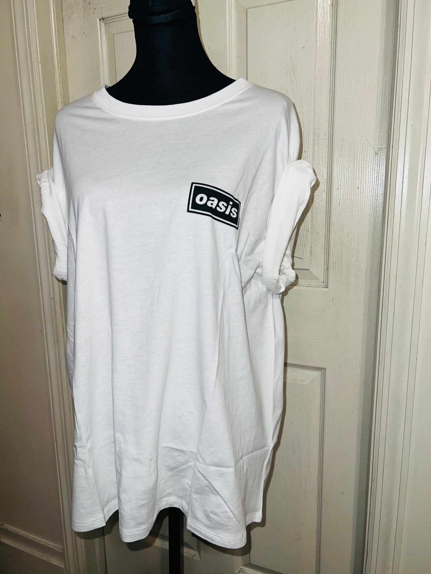 Oasis Double Sided Oversized Distressed Tee