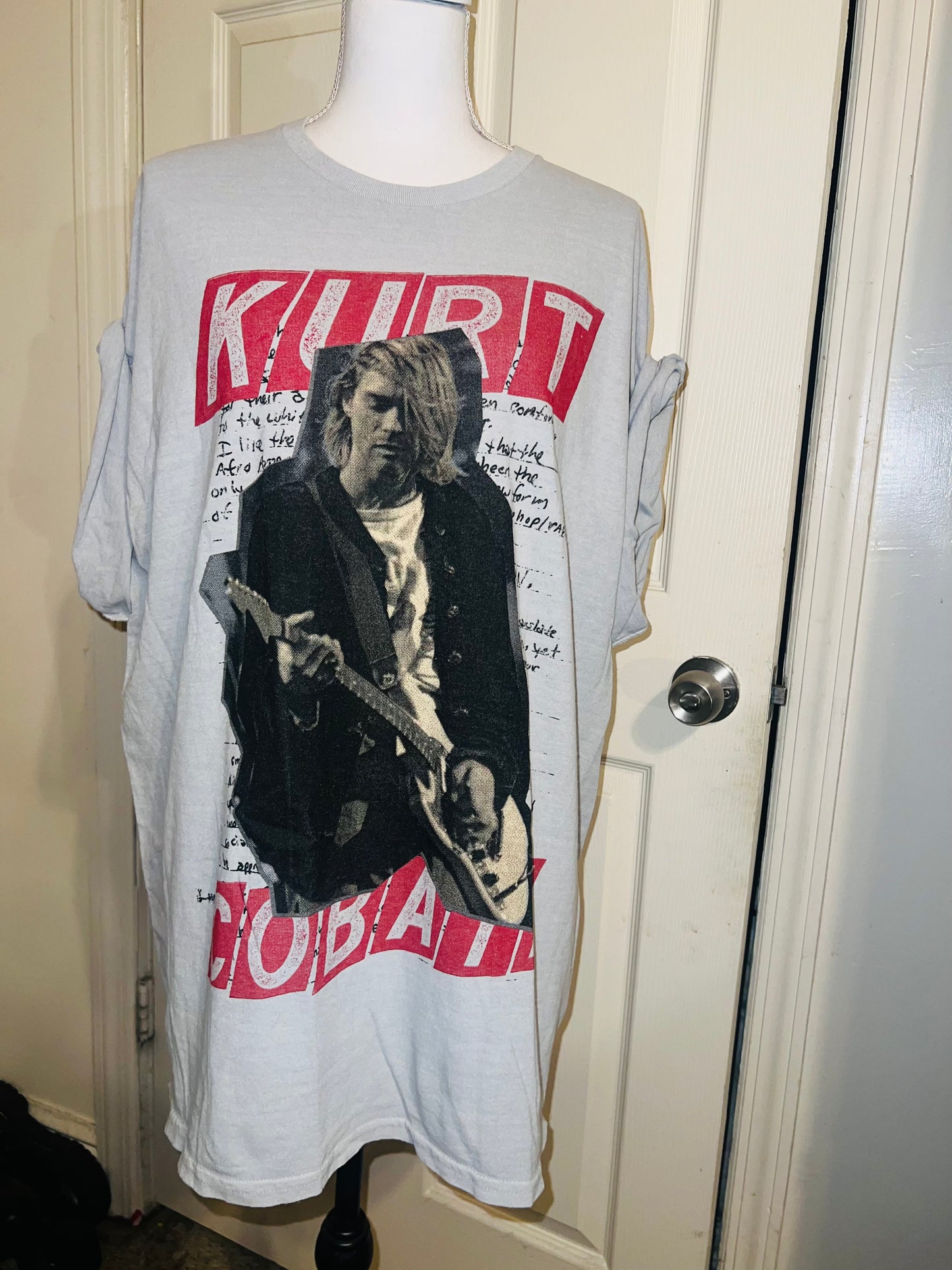 Kurt Cobain Oversized Distressed Tee