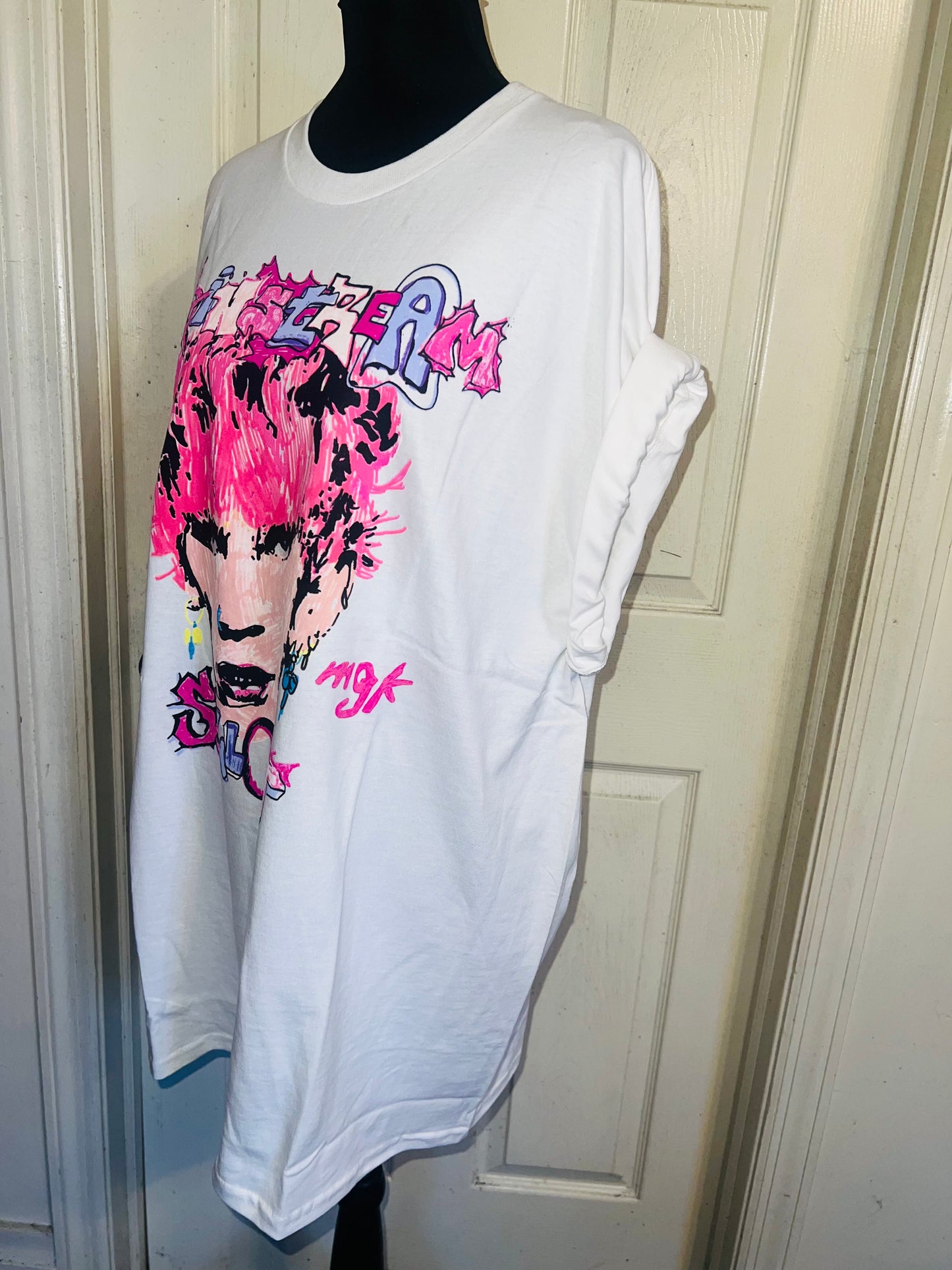 Machine Gun Kelly Oversized Distressed Tee