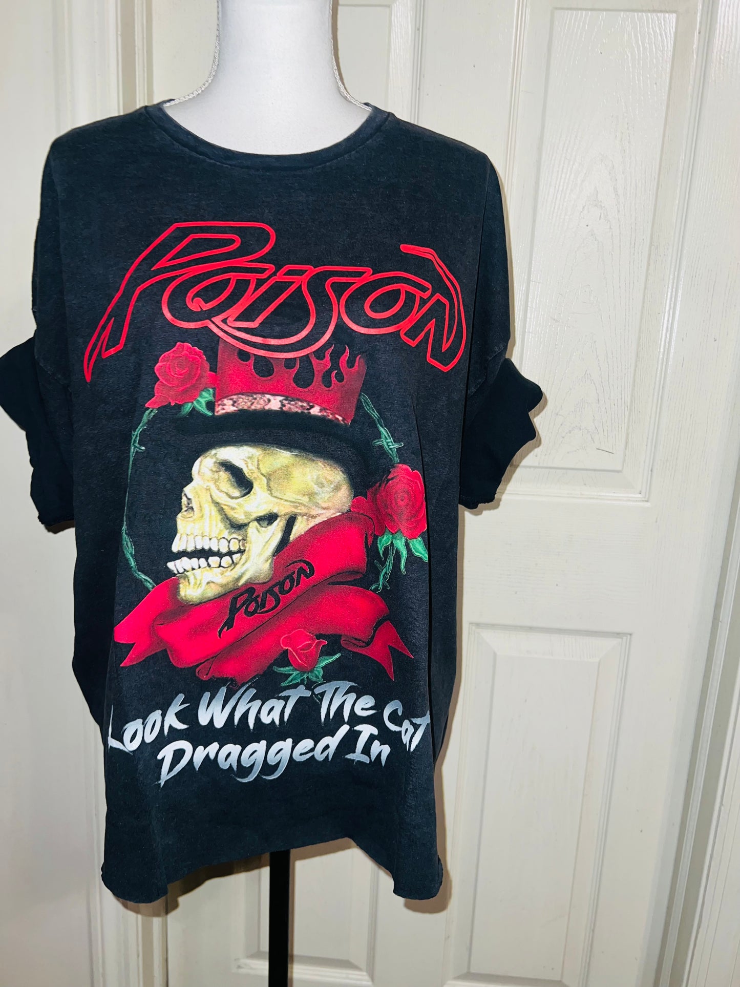 Poison Double Sided Oversized Distressed Tee